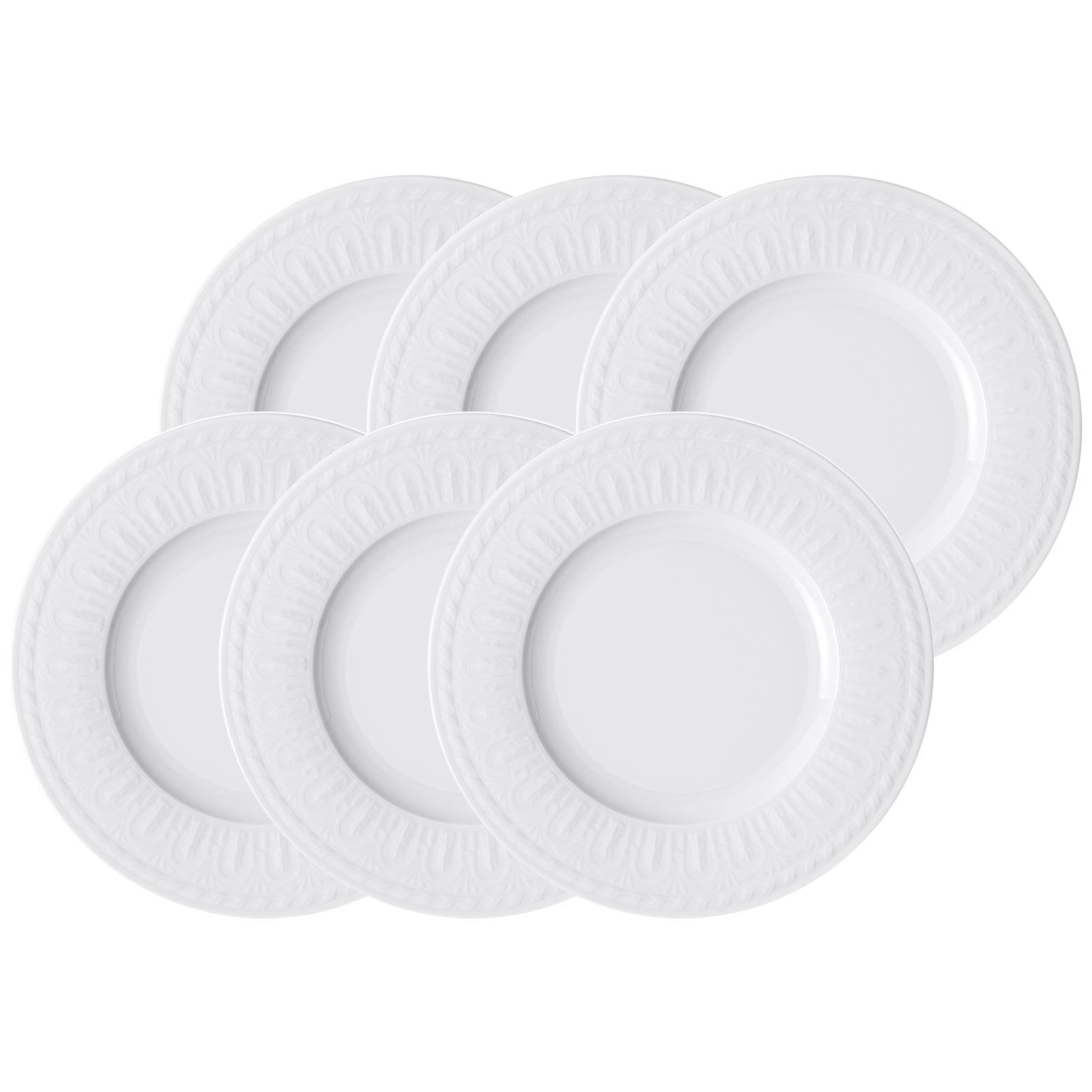 Villeroy & Boch Speiseteller "Speiseteller Cellini ø 27 cm 6er Set weiß" Spülmaschinengeeignet, Mikrowellenfest
