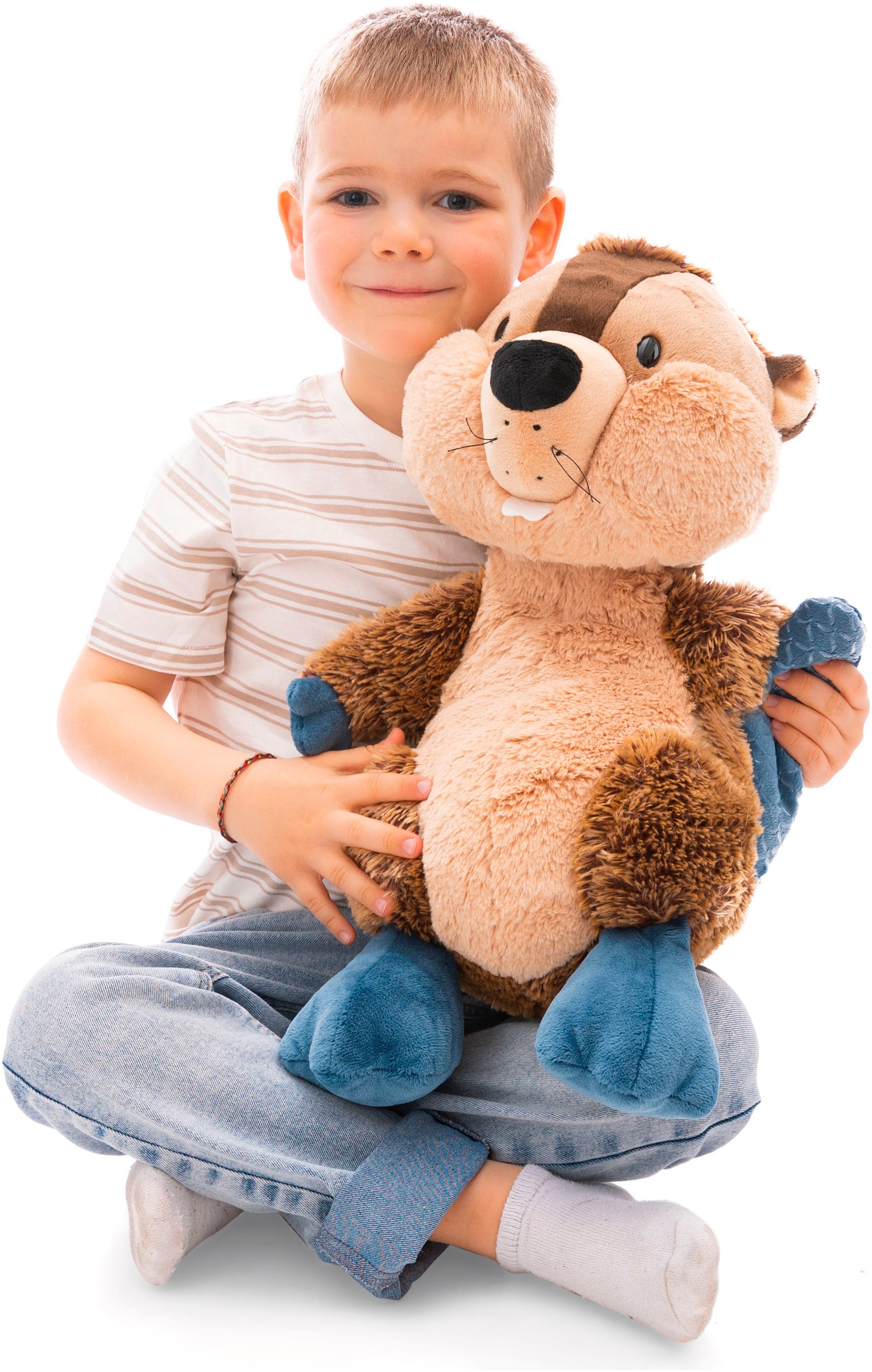 Nici Kuscheltier »Forest Friends, Biber Harry Woodsnacker, 45 cm schlenkernd«, schlenkernd; enthält recyceltes Material