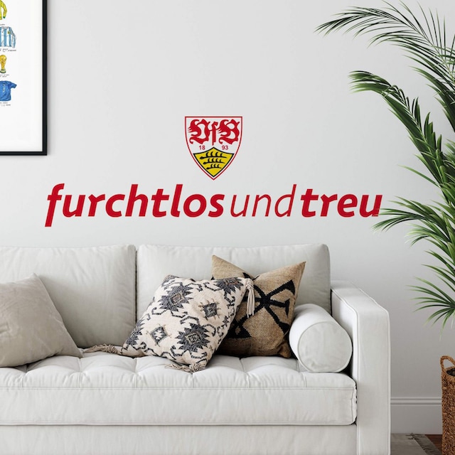 Art Aufkleber VFB10012 Wandtattoo Nr 40x45 cm VfB Stuttgart Logo Wall-Art