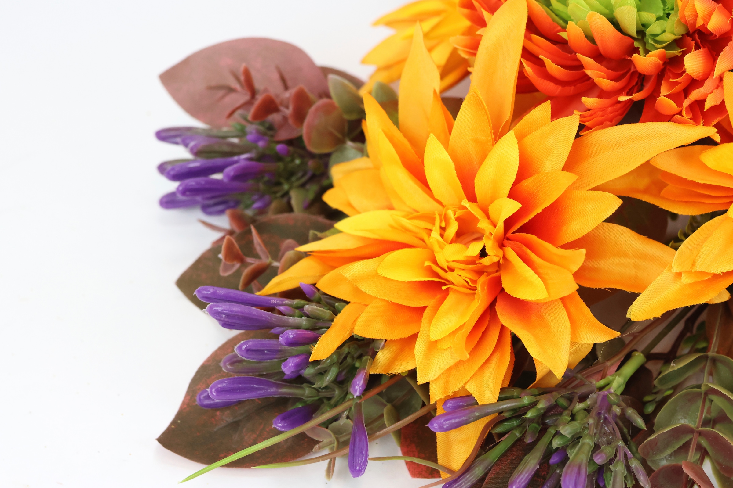 I.GE.A. Kunstblume »Chrysanthemen und Dahlien«, Künstliche Blumen Chrysanthemenstrauß Bouquet