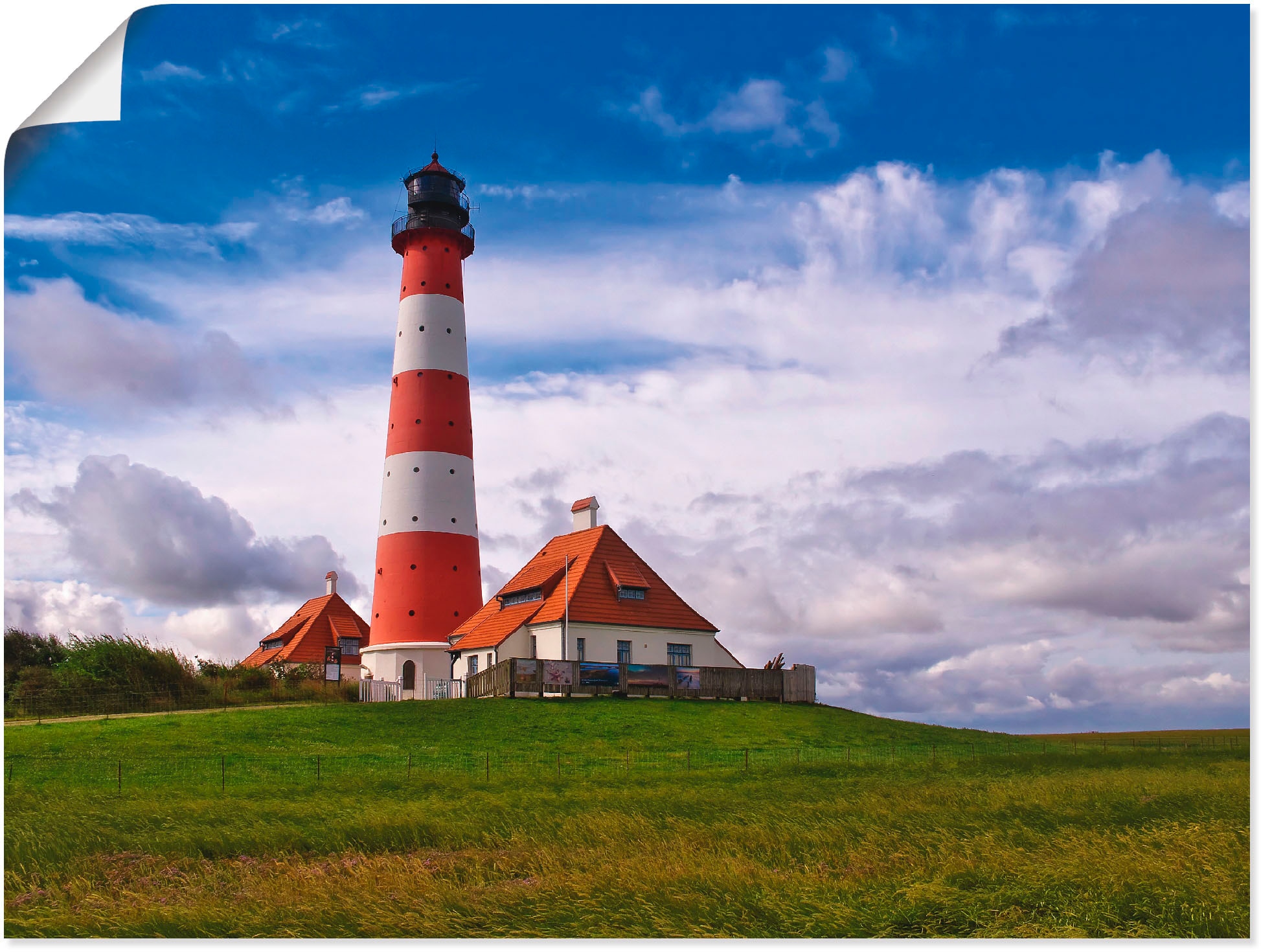 Artland Paveikslas »Leuchtturm Westerheversand...