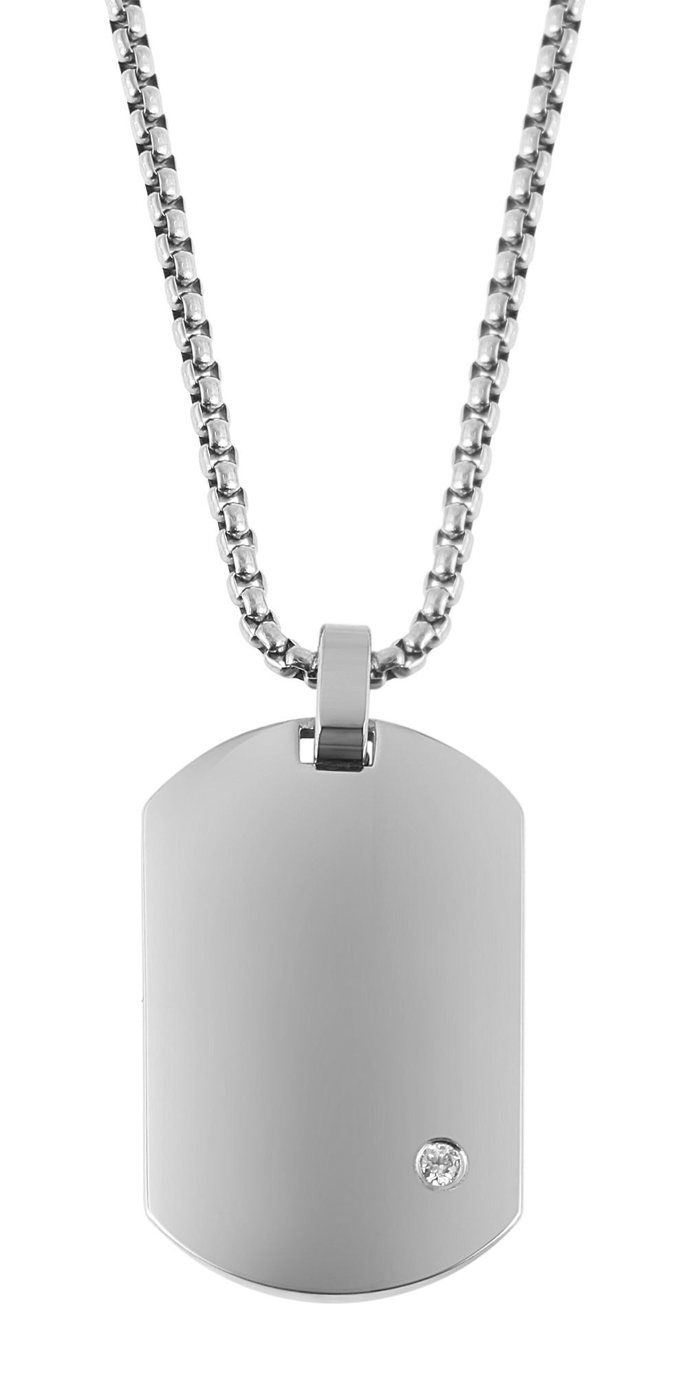 Adelia´s Kette ohne Anhänger »Damen Halskette aus Edelstahl mit Strass Steinchen 61 cm« Ein Geschenk, das Freude macht