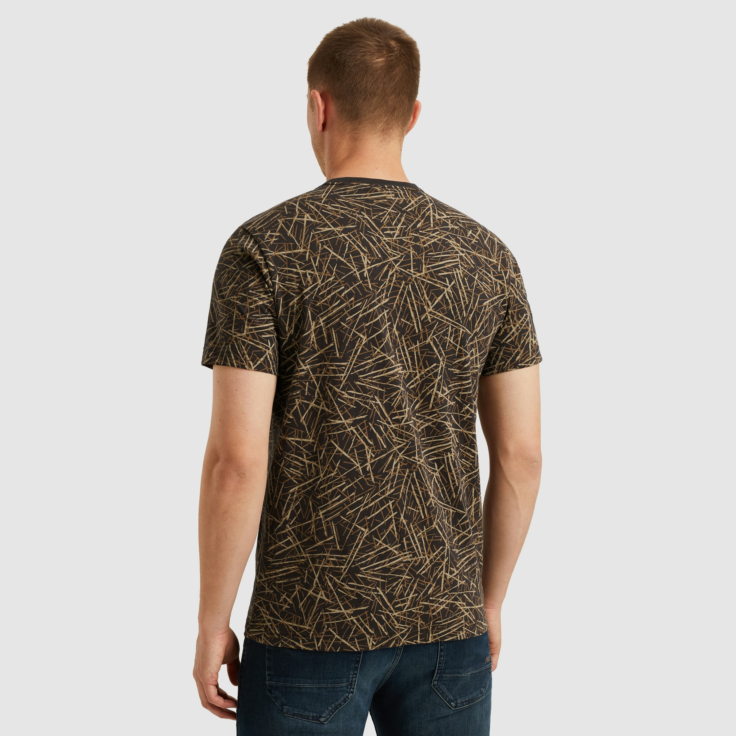 PME LEGEND T-Shirt »Short sleeve r-neck slub jersey aop«
