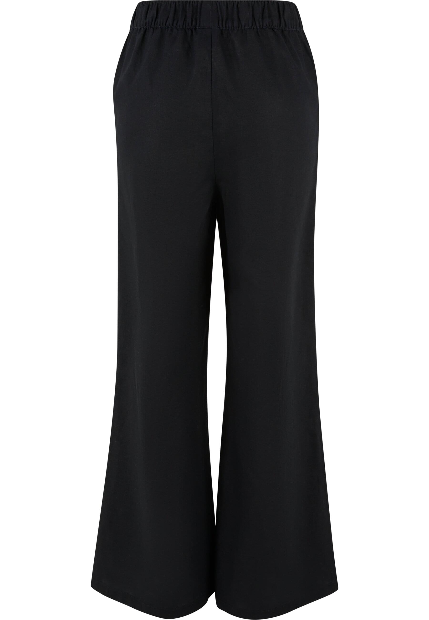 URBAN CLASSICS Stoffhose "Urban Classics Damen Ladies Linen Mixed Wide Pant günstig online kaufen