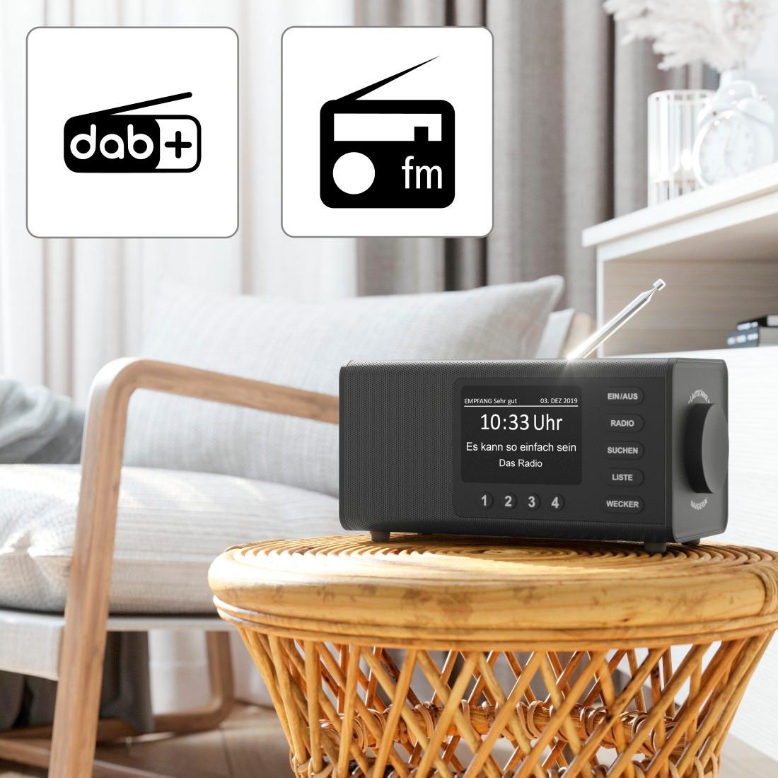 Hama Digitalradio (DAB+) Schwarz »Digitalradio W) BAUR (5 FM/DAB/DAB+, | Internetradio«, \