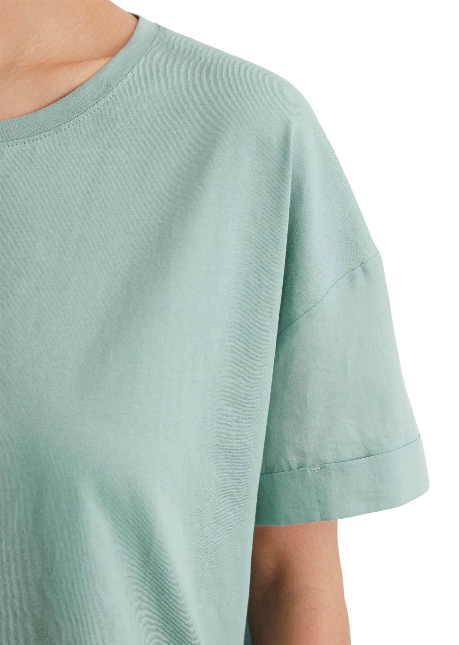 Marc O'Polo T-Shirt »aus Material-Mix«