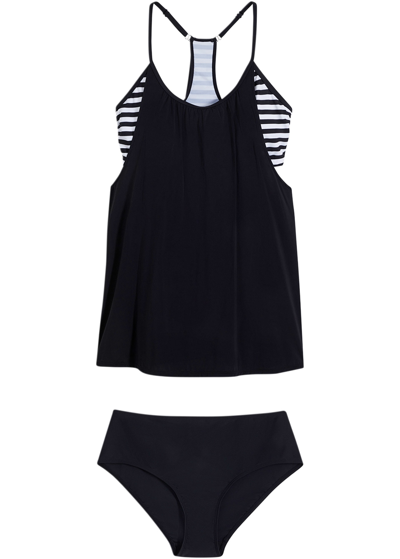 bonprix Tankini »Long-Tankini (2-tlg. Set) im Lagenlook« Set, 2,  Long-Tankini (2-tlg. Set) im Lagenlook