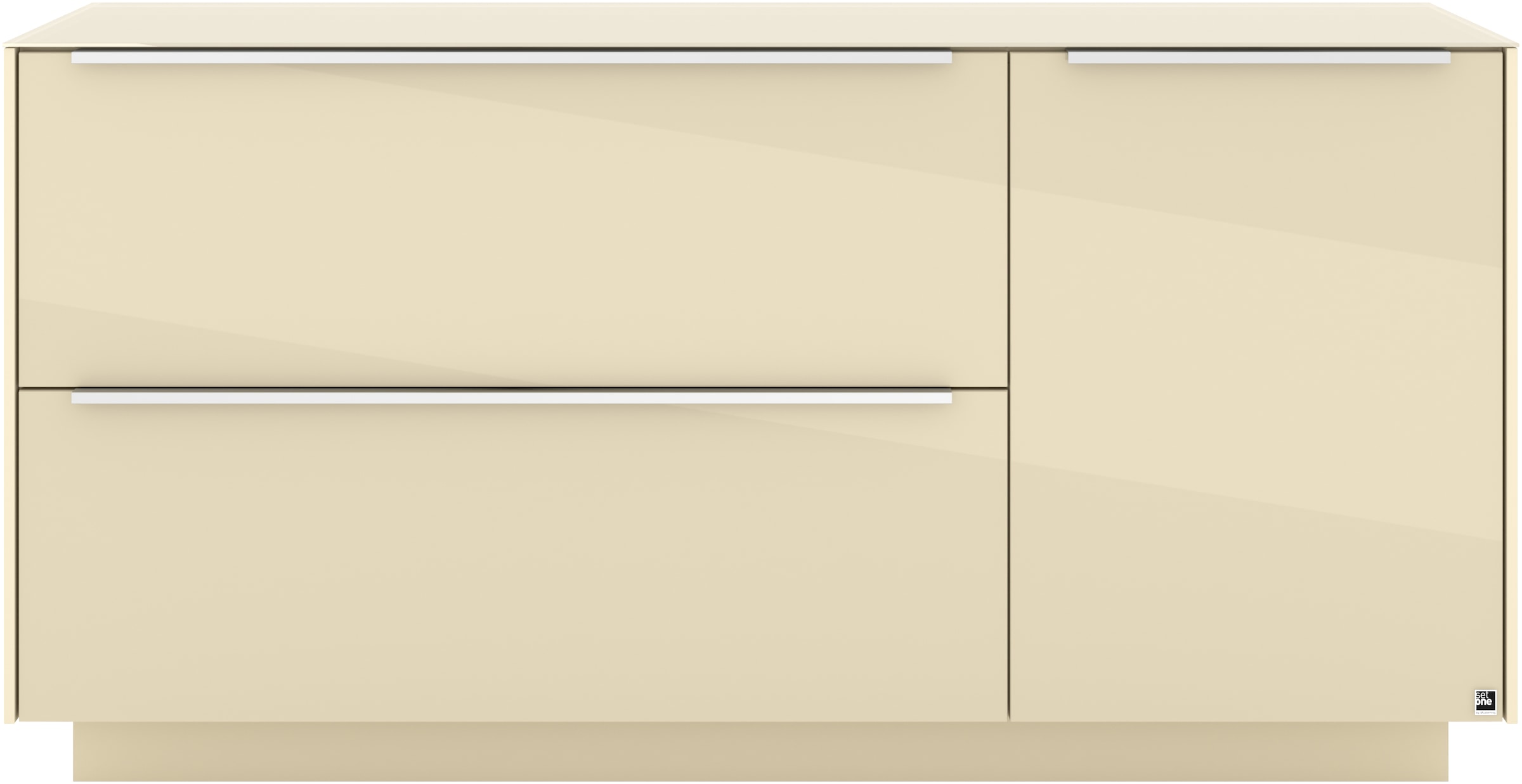 set one by Musterring Lowboard »Reno« 1 Stk. tlg. Mit Sockel in diversen Farben, 71 cm Höhe & Farbauswahl