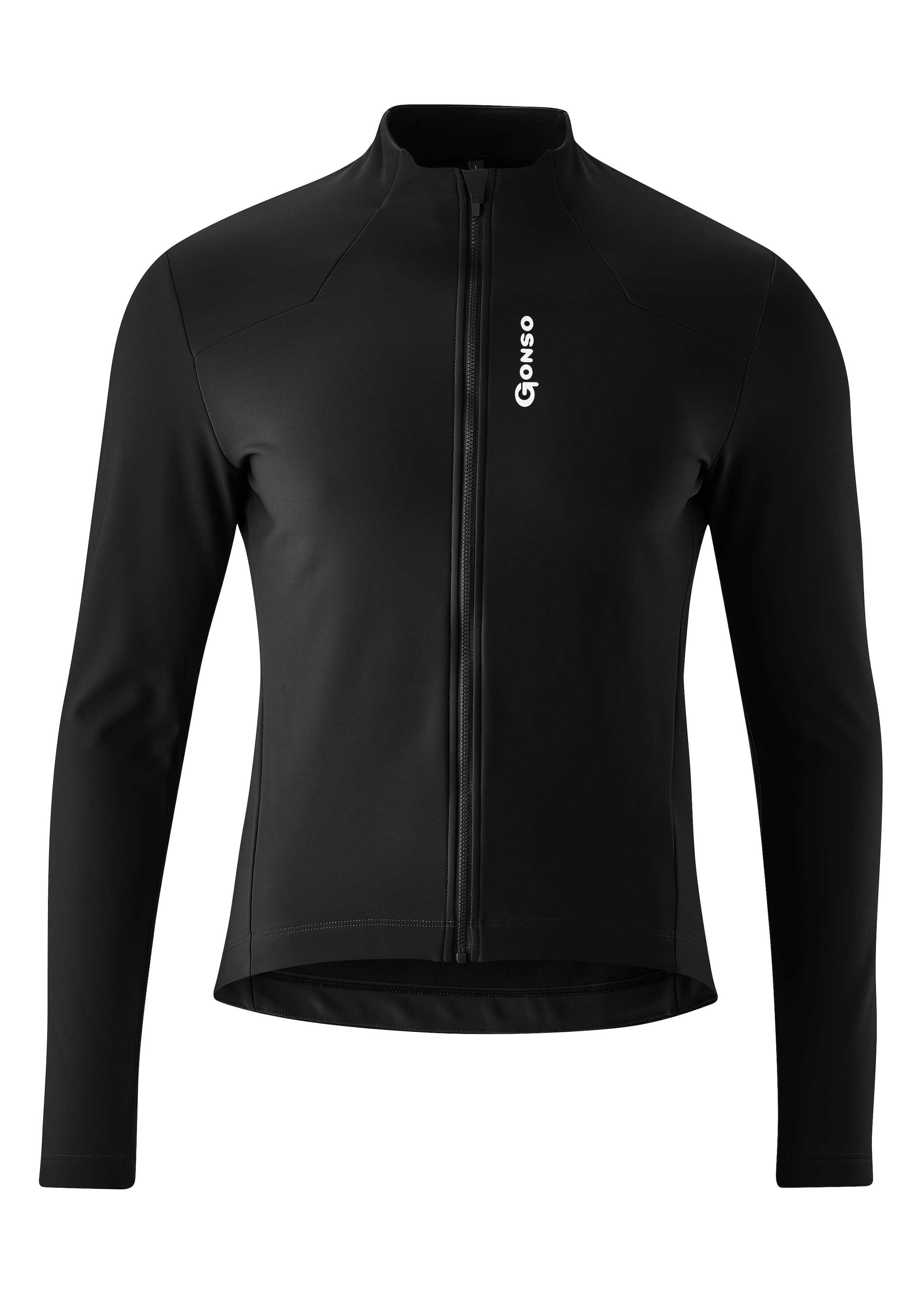 Gonso Radtrikot "SITIVO TRIKOT THERM M", Herren Fahrradtrikot langarm, isolierendes Full-Zip Trikot, Tight Fit