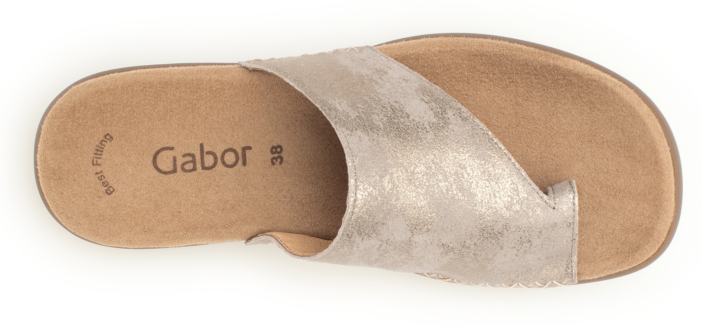 Gabor Dianette, Keilabsatz, Sommerschuh, Bequemschuh mit Zehenring