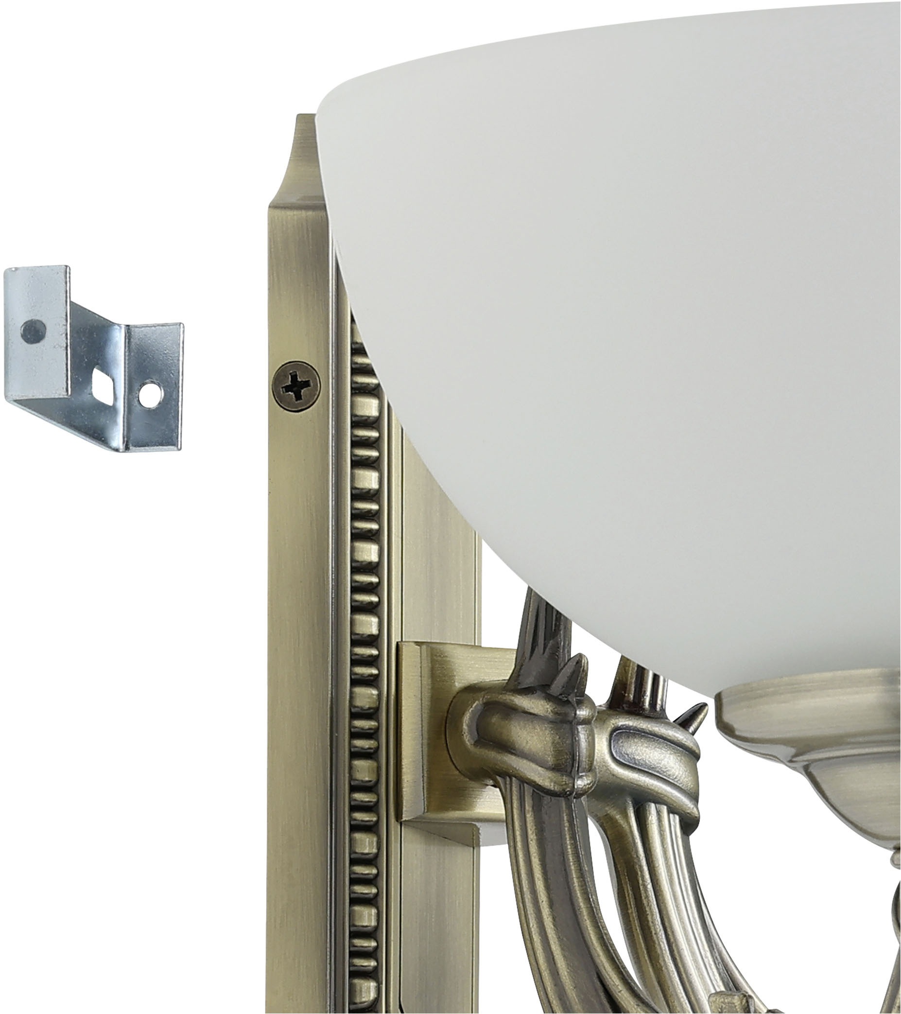EGLO Wandleuchte »SAVOY Wandlampe - Metallguss - E14 - 2X40W - IP20« E14 1 Stk. Wandstrahler, Wandspot, Wohnzimmer, Flur, Schlafzimmer, L41xH16xAL21cm