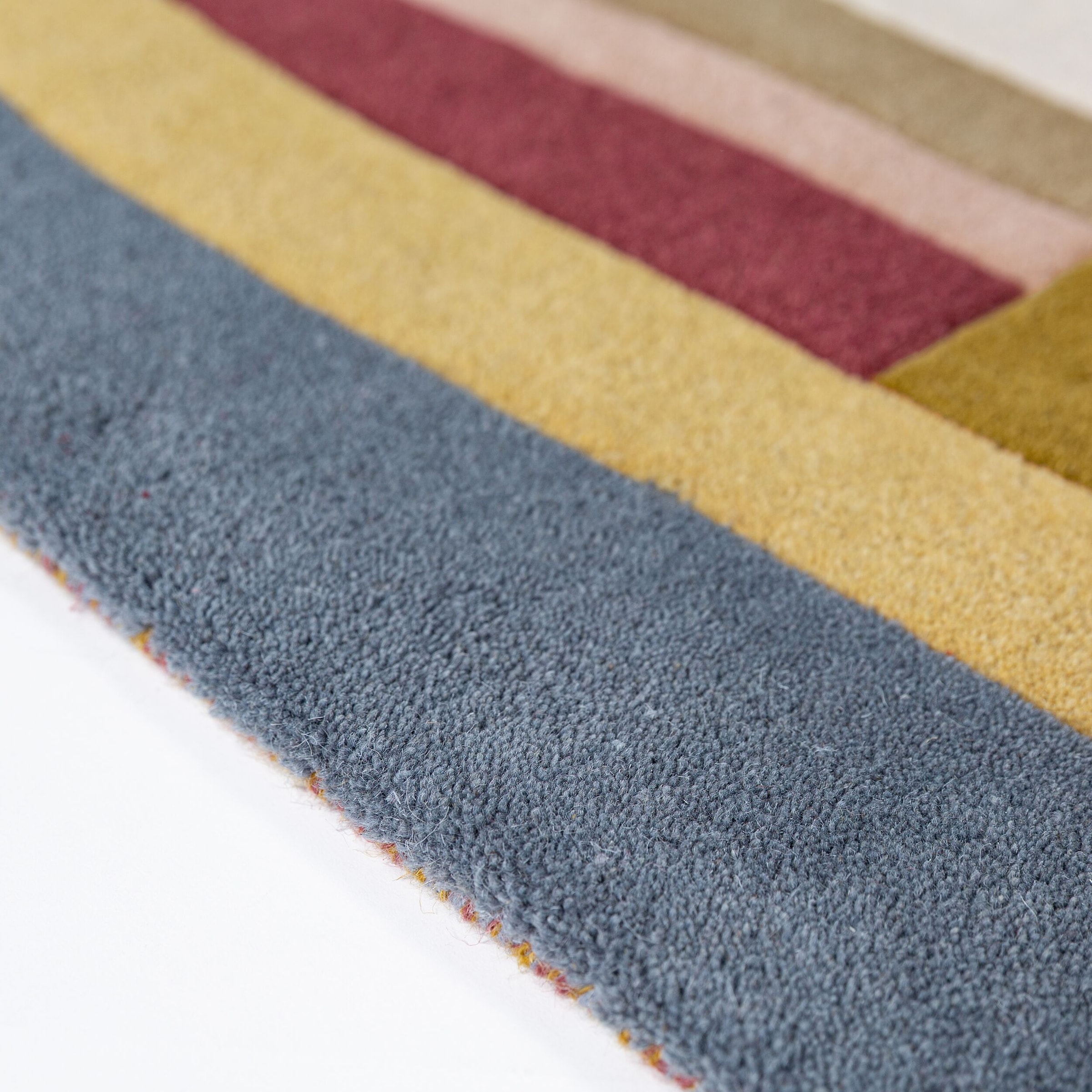 FLAIR RUGS Wollteppich »EMRYC« oval 8 mm Höhe aus 100 % Wollflor, Ideal für moderne Einrichtungen