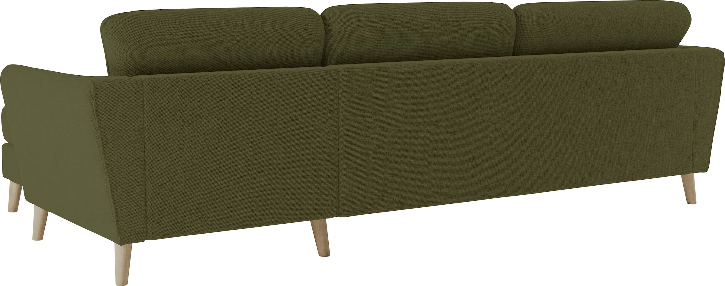 OTTO home Ecksofa »MARSEILLE (279/152cm),L-Form, Rec. rechts/links, verschiedene Bezüge« Massivholzbeine aus Eiche, in verschieden Bezügen und Farbvarianten