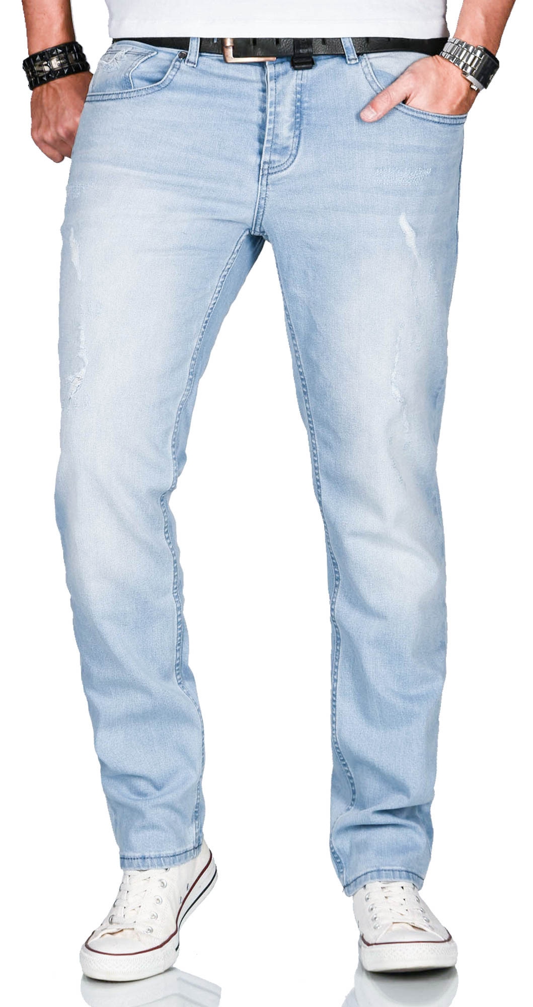 Slim-fit-Jeans »ASCatania«, mit used look Effekt und mit 2% Elasthan