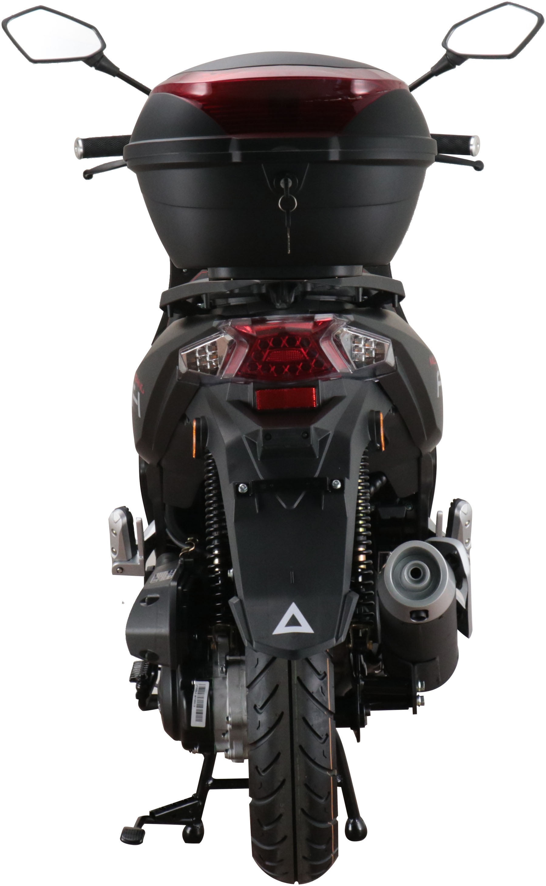 Alpha Motors Motorroller »Mustang FI«, 50 cm³, 45 km/h, Euro 5, 3 PS, (Set, mit Topcase), mit USB-Anschluss und Lenkerschloss, sportliches Design