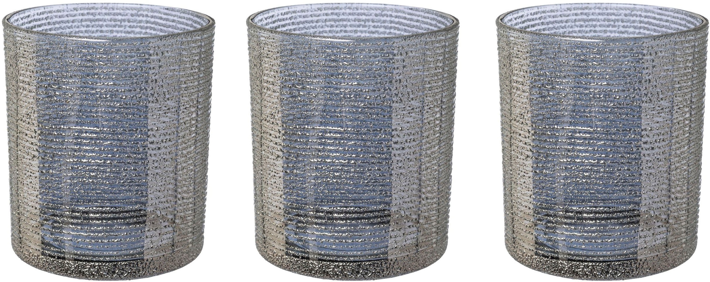 LeGer Home by Lena Gercke Teelichthalter »Kerzenhalter Ayva«, (Set, 3 St.),  aus Glas, mit edler Oberflächenstruktur kaufen | BAUR