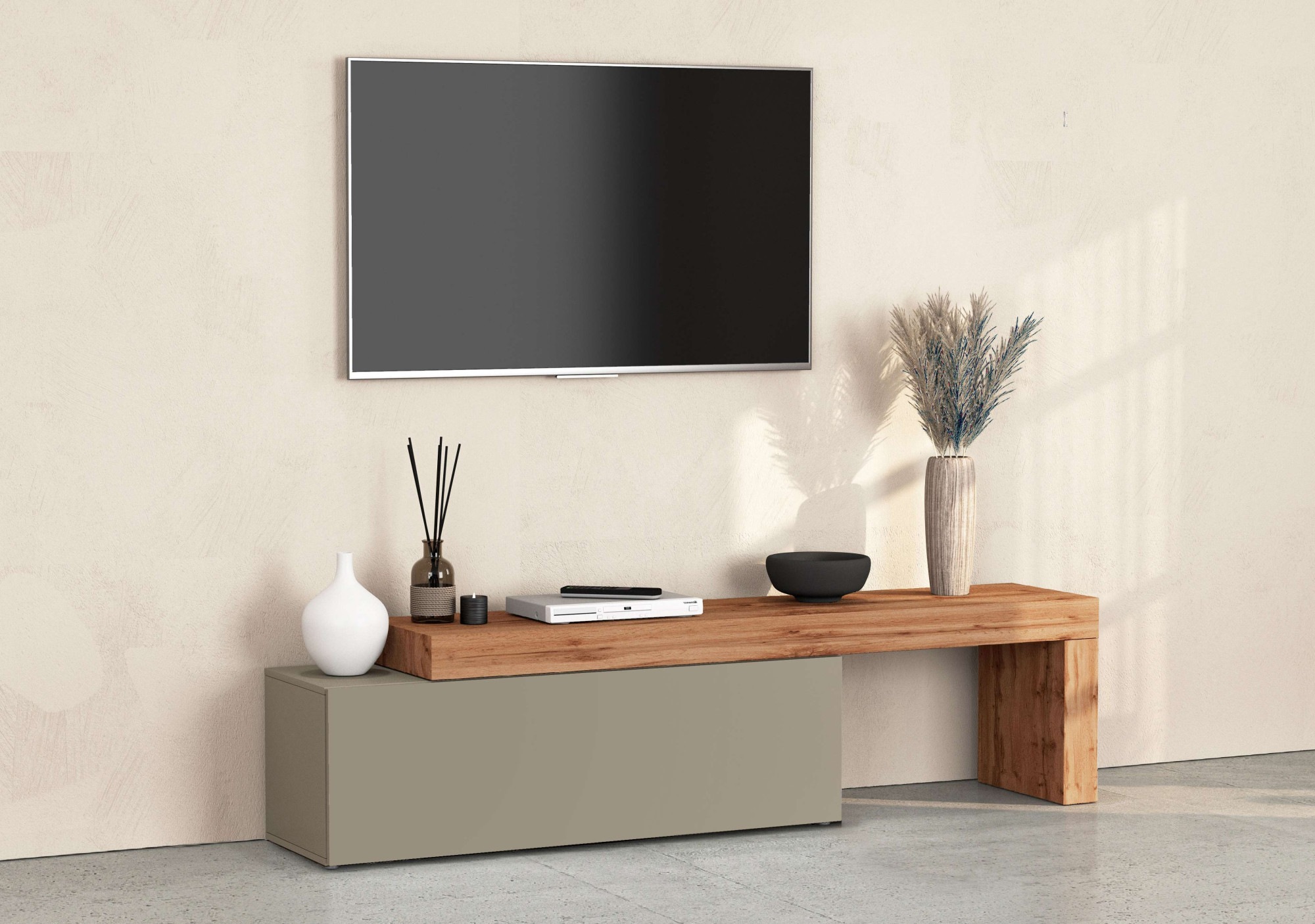 INOSIGN Lowboard "Chronos TV-Board, T-Schrank", (1 St., Breite verstellbar günstig online kaufen