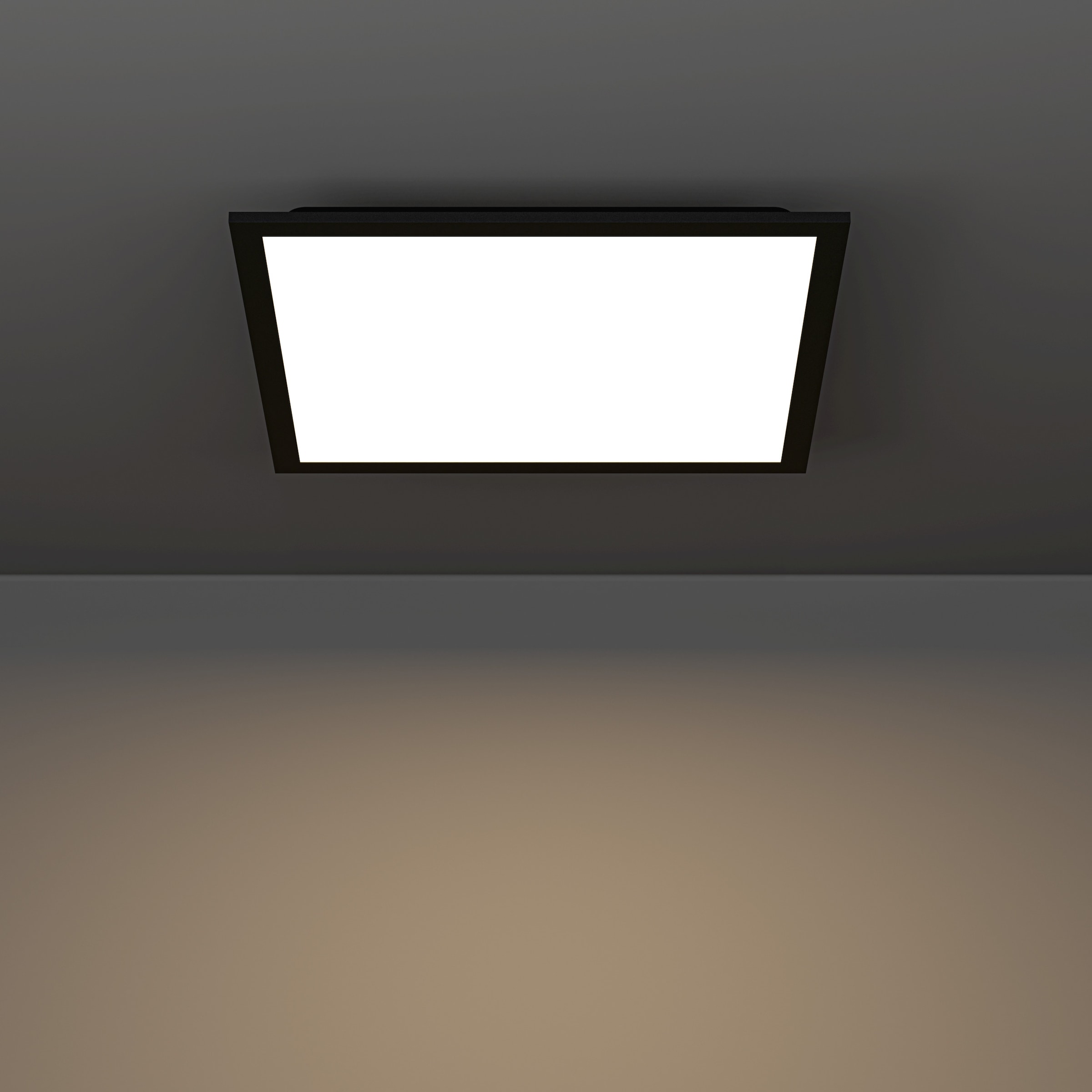EGLO LED Deckenleuchte »MORADILLO Deckenlampe - Stahl - LED - 18,8W - IP20« LED-Modul 1 Stk. Kaltweiß | Neutralweiß | Warmweiß Wohzimmerlampe, Esszimmerlampe, Flur, Schlafzimmer, L39,3xB39,3xH6,1cm