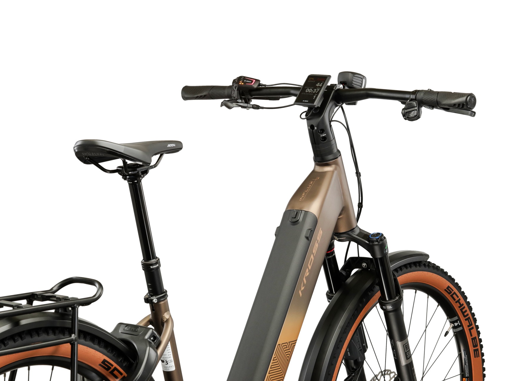 Kross »Influx Hybrid 6.0 21,3Ah / 800 Wh 29 Zoll braun 12 Gänge 2026« 12 Gang SRAM S1000 EAGLE AXS Schaltwerk Kettenschaltung Mittelmotor 250 W