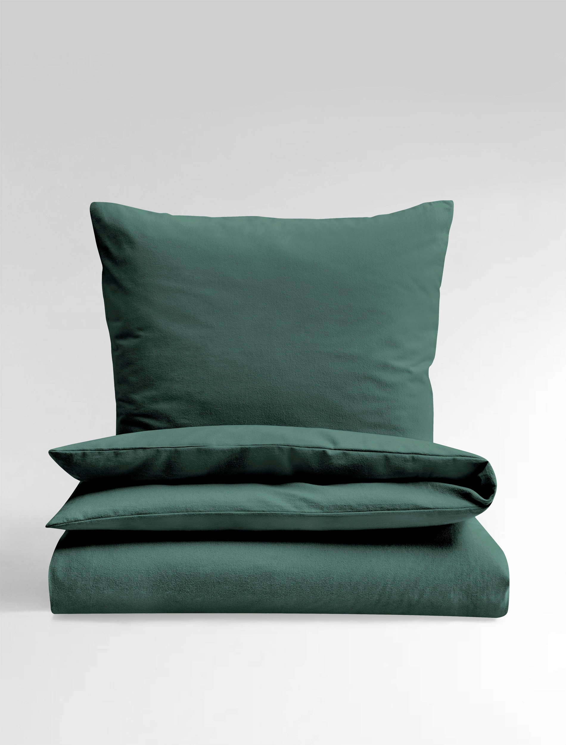 BIERBAUM Bettwäsche "Bettwäsche Biber Uni" 2 Stk. Biber, 100 % Baumwolle, p günstig online kaufen