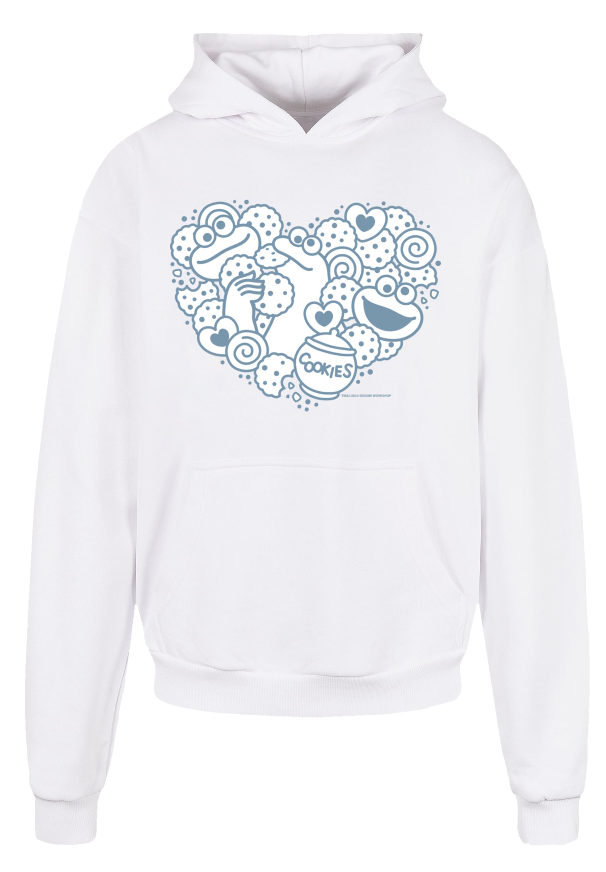 F4NT4STIC Kapuzenpullover "Sesamstraße Cookies from the heart", Premium Qua günstig online kaufen