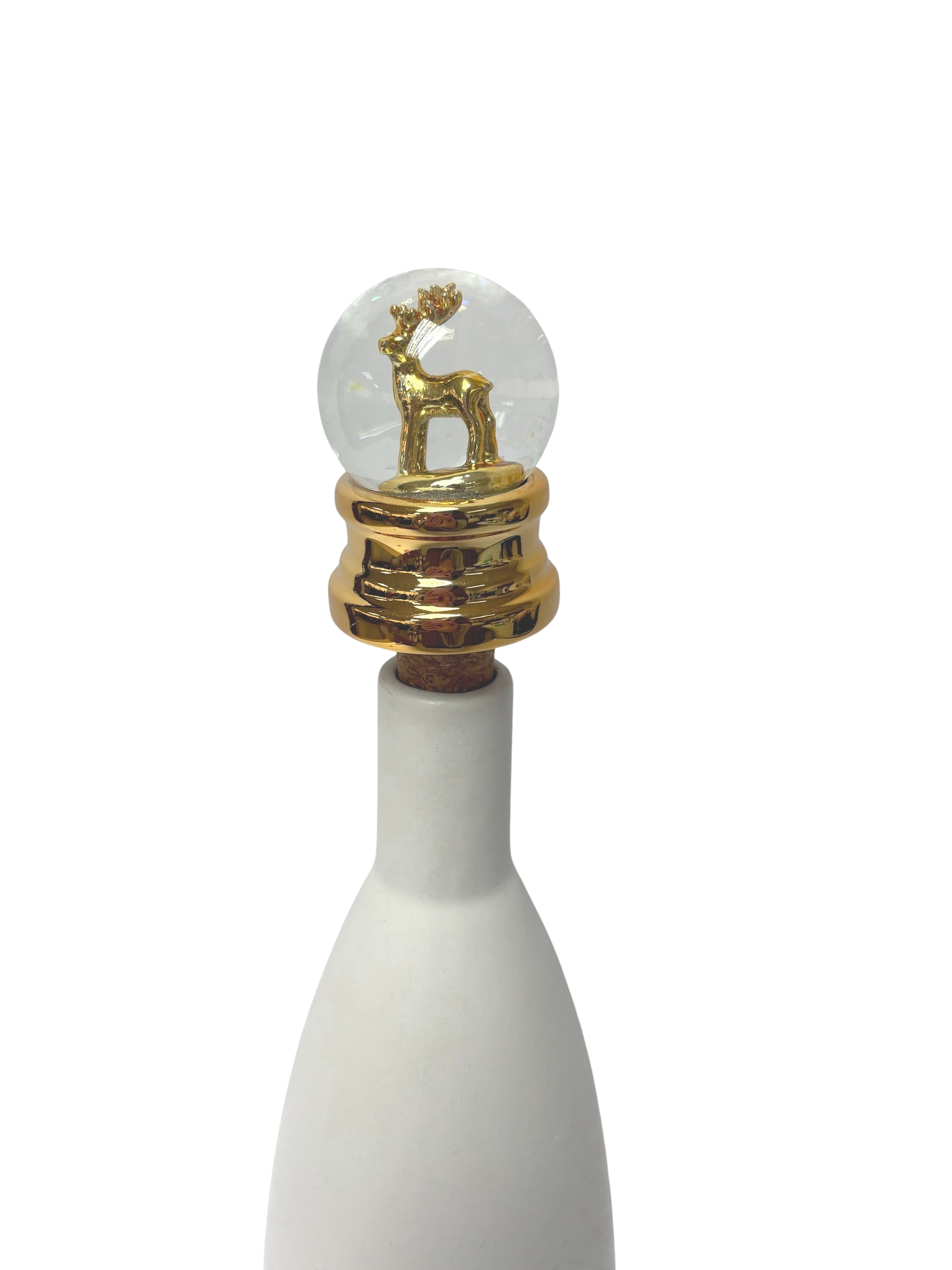 AM Design Flaschenverschluss "Schneekugel" 4er Set, 5x11 cm