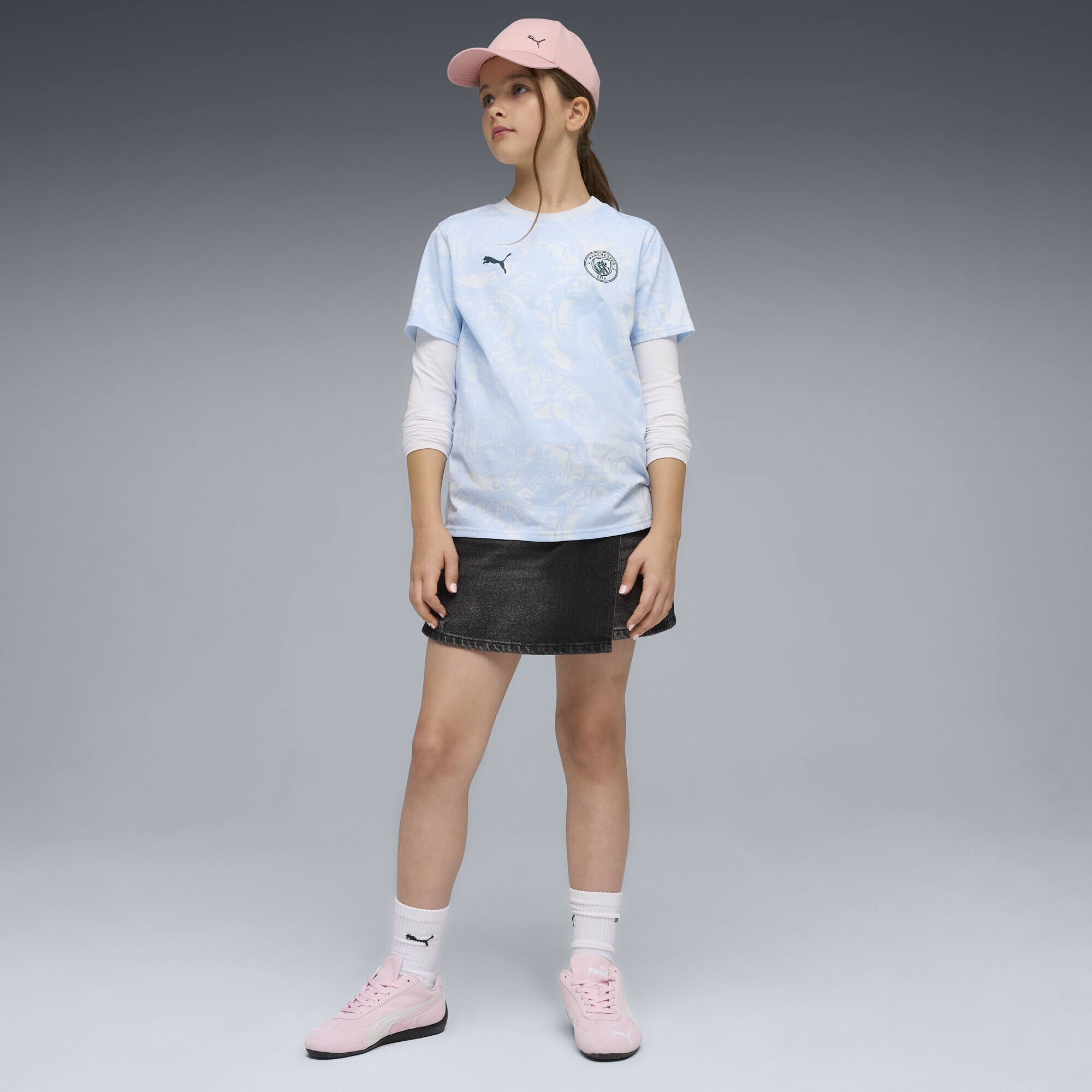 PUMA T-Shirt »Manchester City FtblCulture T-Shirt mit Allover-Print Jungen«