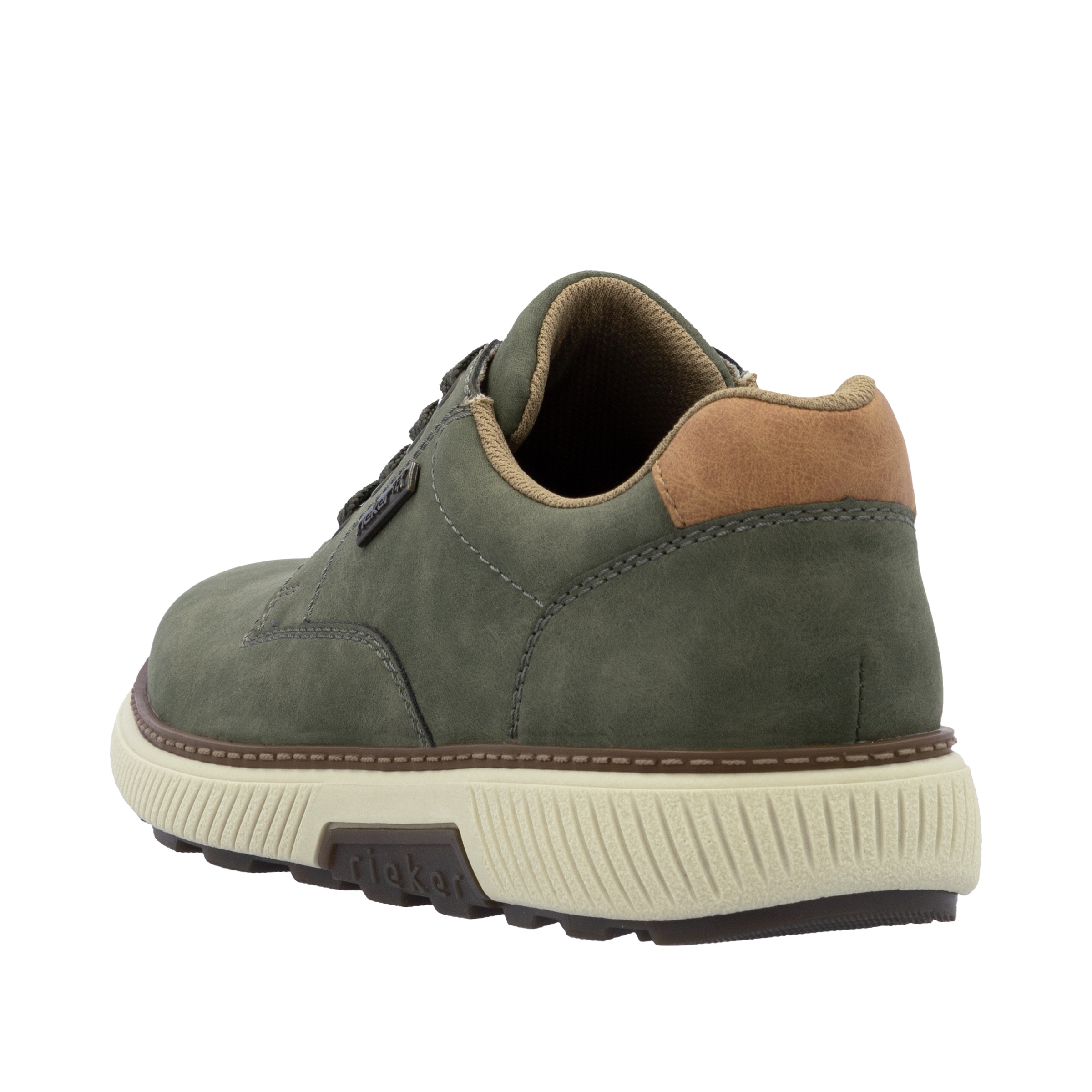 Rieker Sneaker, Halbschuh, Schnürschuh, Casual Sneaker mit weichem Schaftrand, TEX