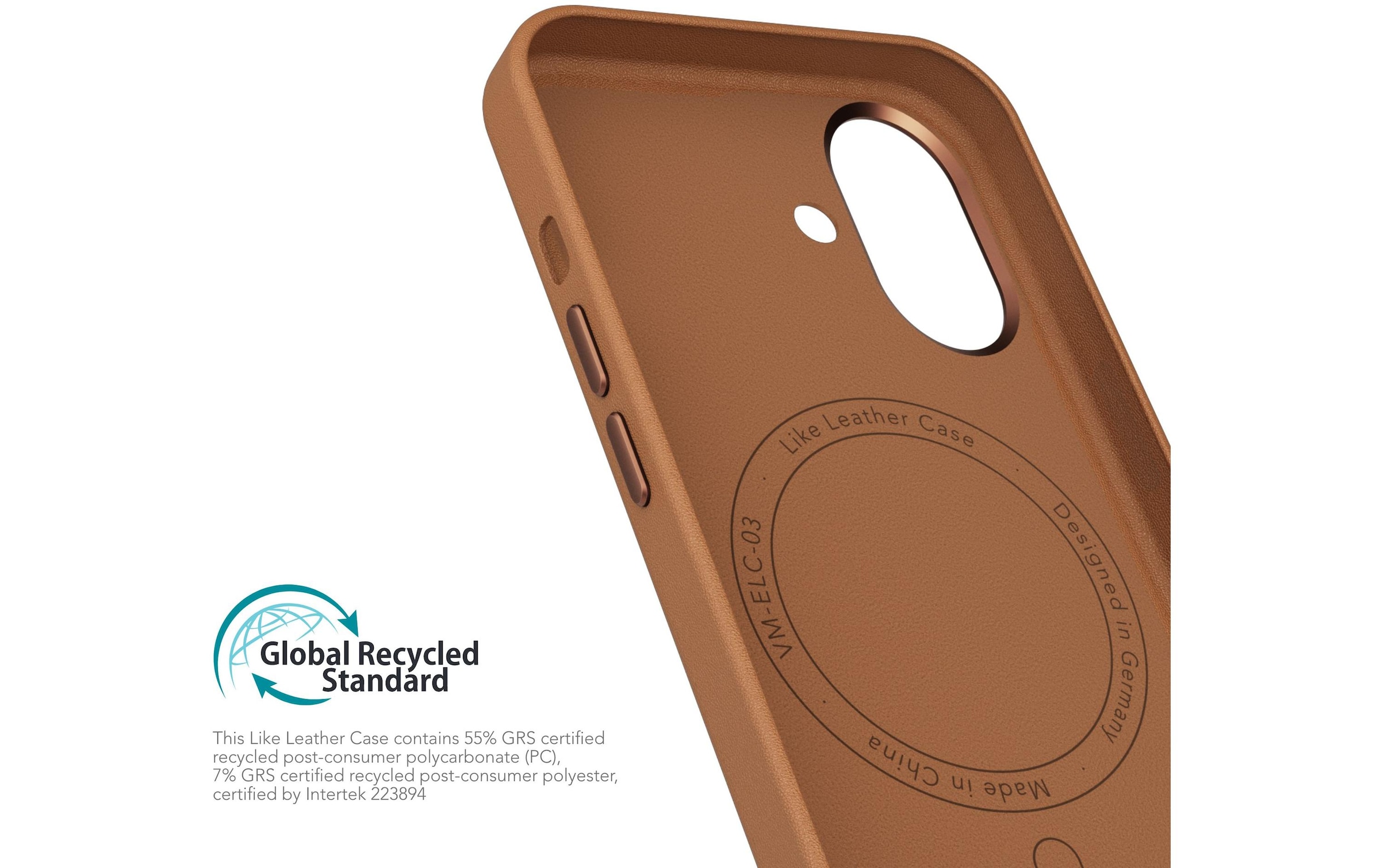 VONMÄHLEN Backcover »Like Leather iPhone 16 Plus« Apple iPhone 16 Plus