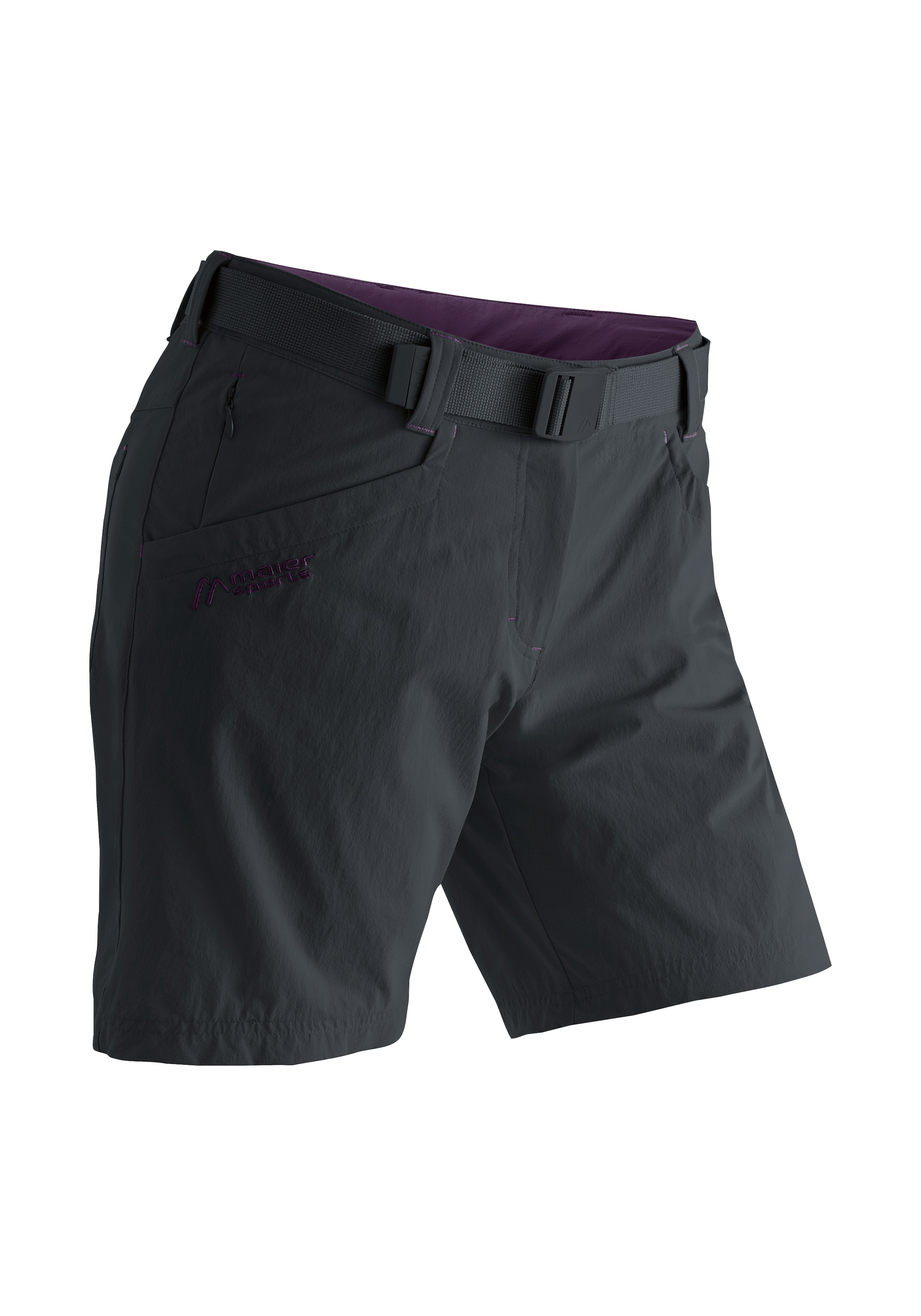Maier Sports Funktionsshorts "Lulaka Shorts" Damen Shorts, kurze Wanderhose, Outdoorhose mit 4 Taschen, Regular Fit