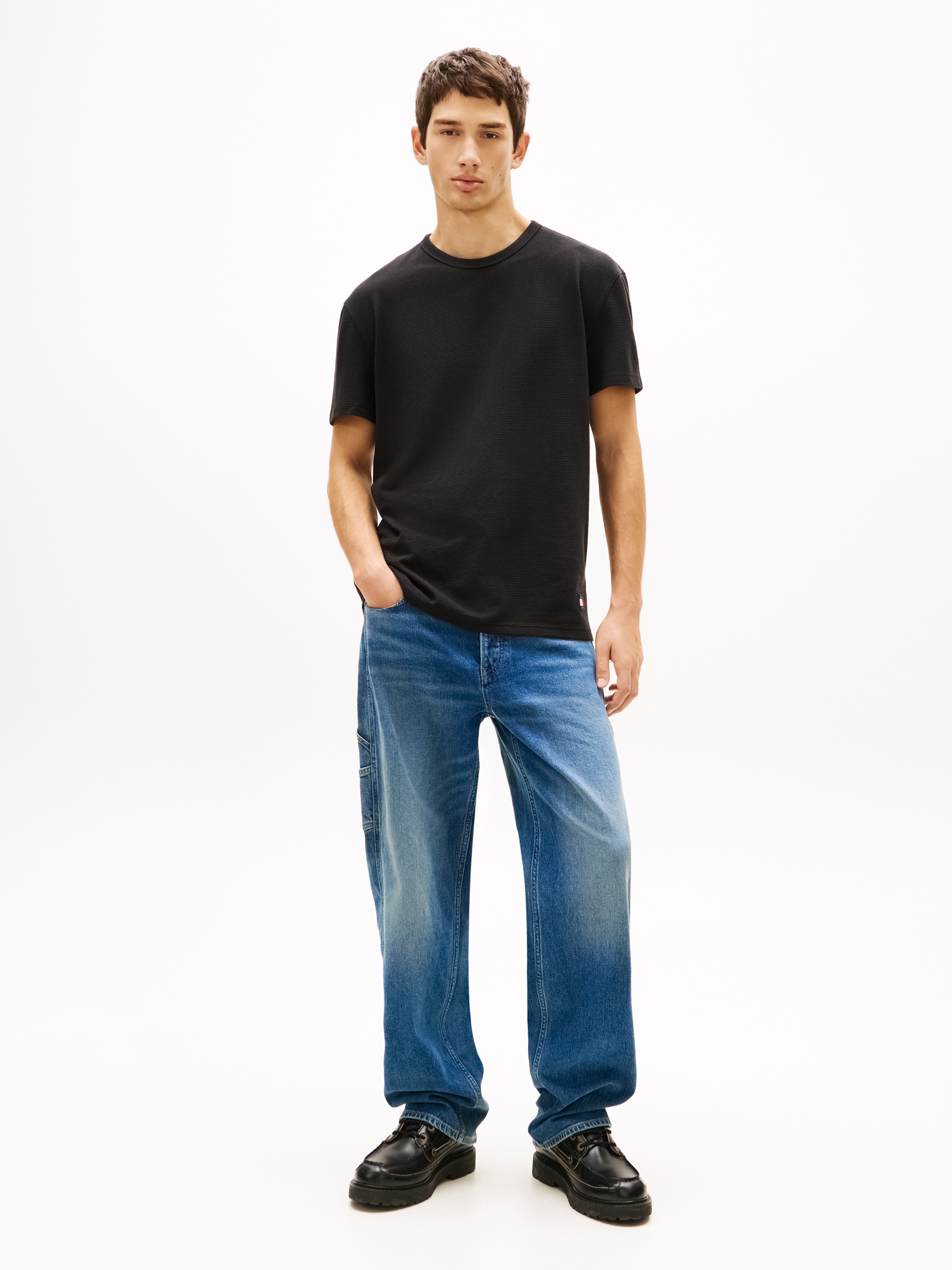 Tommy Jeans T-Shirt »TJM REGULAR WAFFLE« Regular fit mit Rundhalsausschnitt