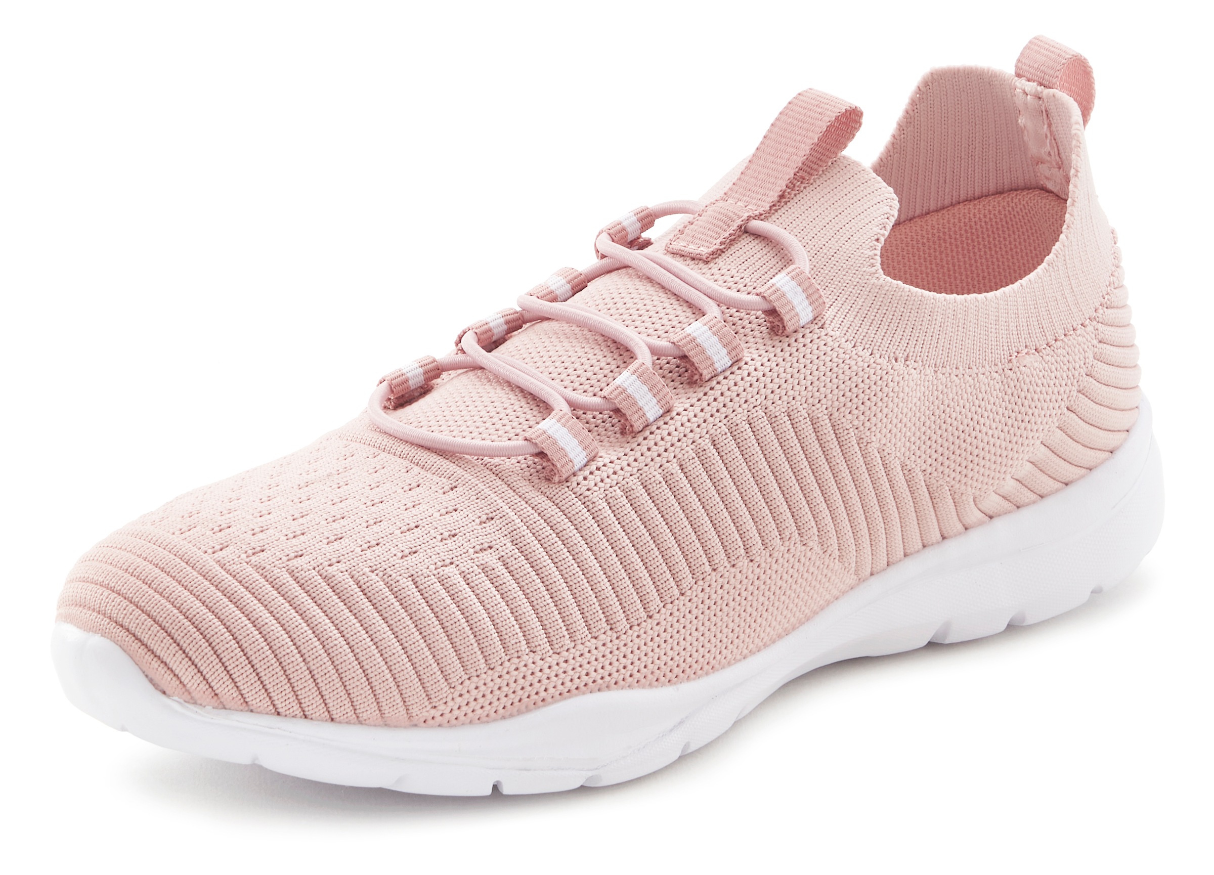 Sneaker VIVANCE "Freizeitschuh, Halbschuh, Turnschuhe, Slip-On-Sneaker", Damen, Gr. 35, rosa (rosé), Obermaterial: 100% Textilmaterial. Decksohle: 100% Textilmaterial. Futter: 100% Textilmaterial. Laufsohle: 100% Synthetik, unifarben, Basic, Schuhe Sneake 2