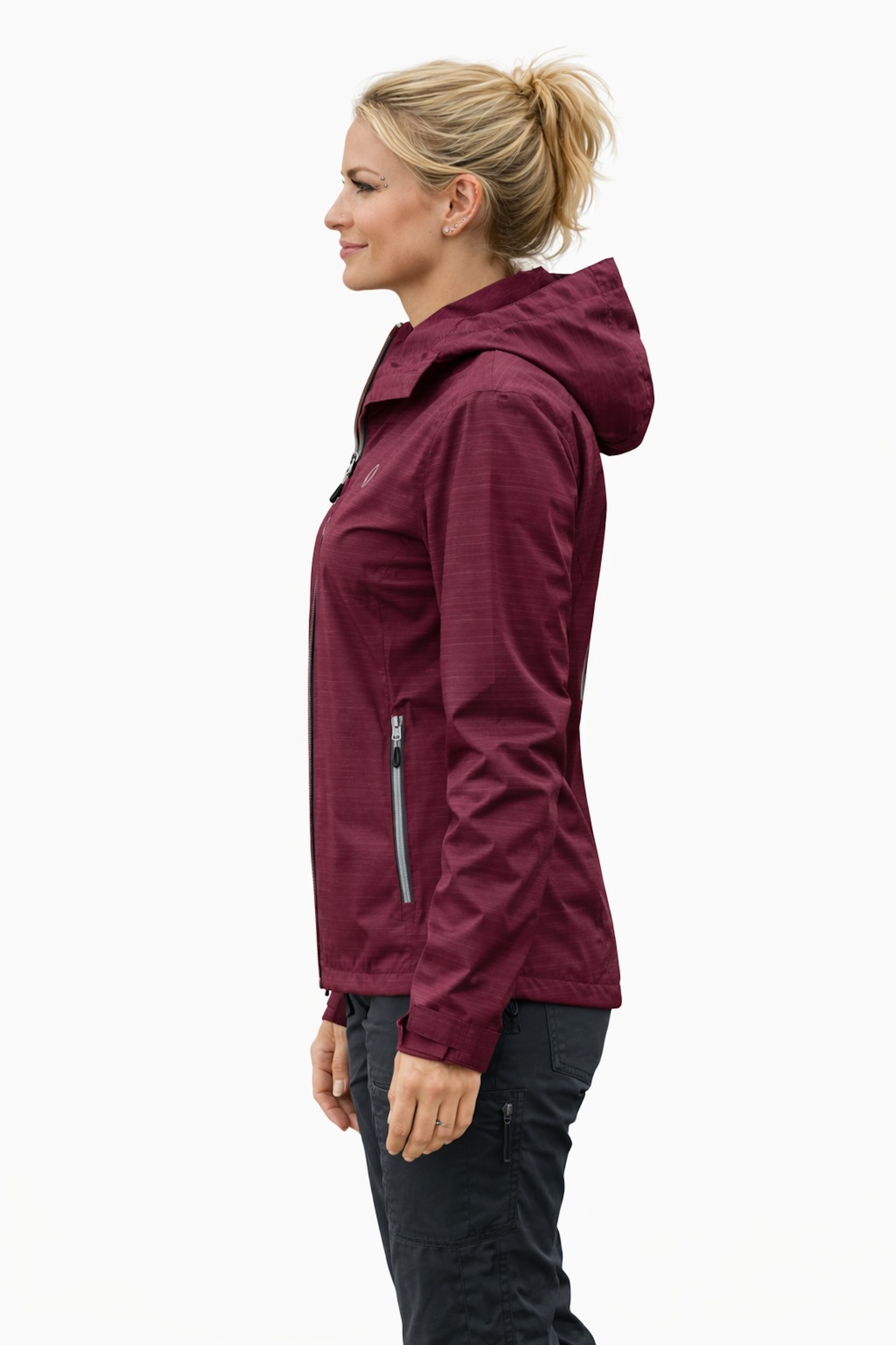 Outdoorjacke LPO "Kiara WMN", Gr. 46 (L), wine, 100% Polyester, Jacken Outdoorjacke, auch in Großen Größen erhältlich 2