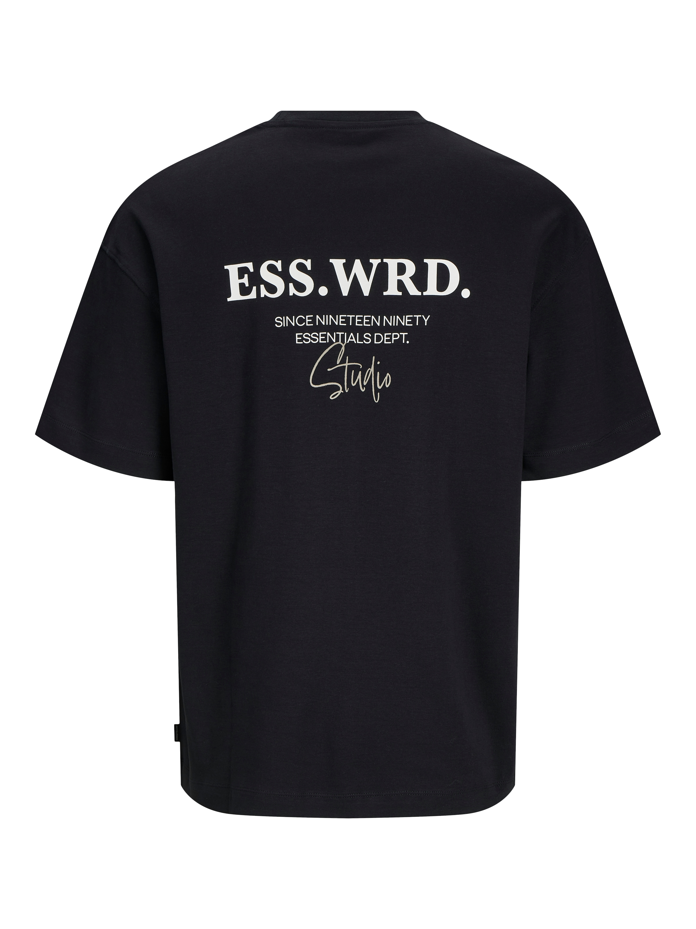 Jack & Jones Rundhalsshirt »JJEURBAN EDGE STUDIO TEE SS O-NECK NOOS«, mit Front und Back Print