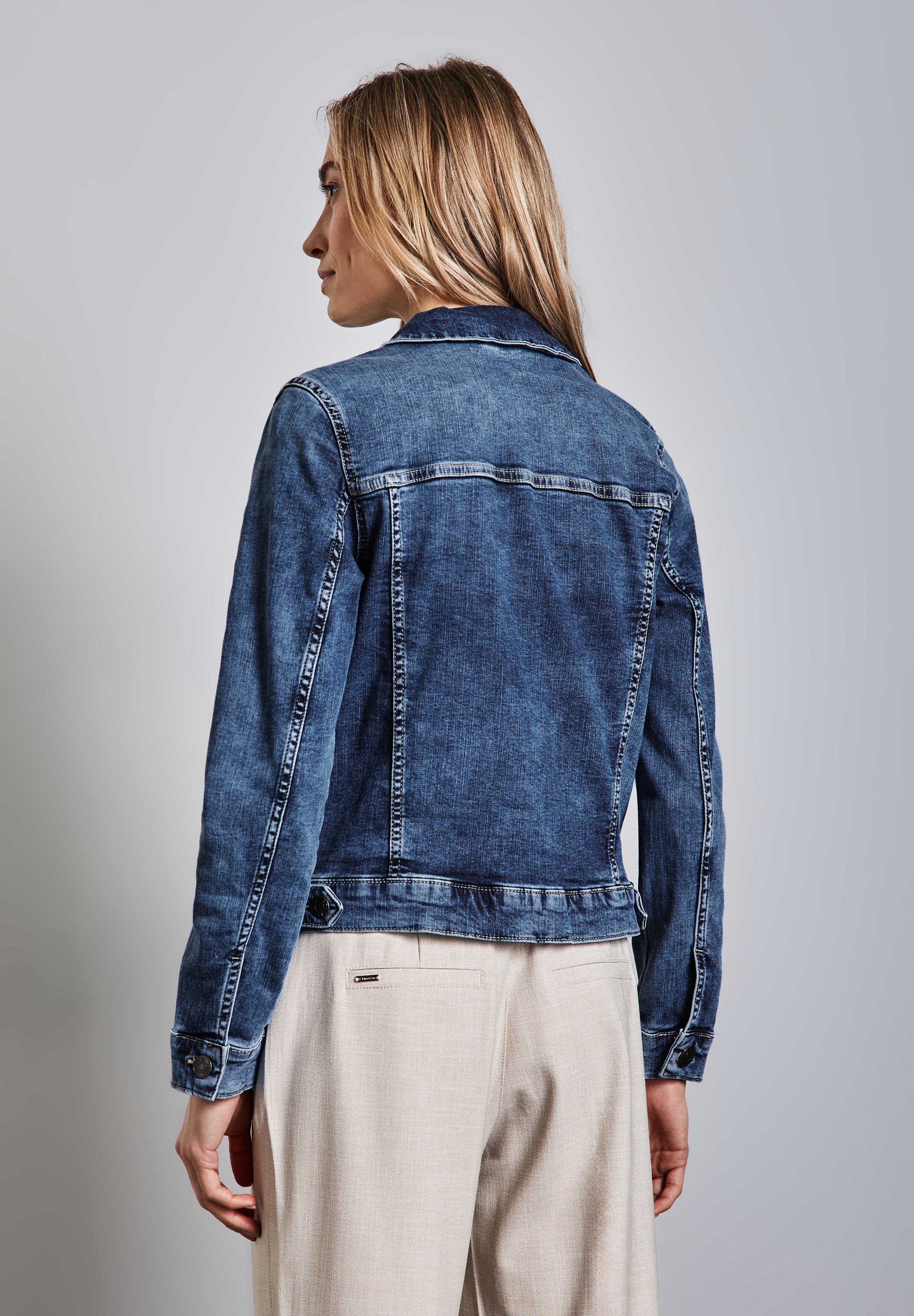 STREET ONE Jeansjacke, ohne Kapuze, mit Brusttaschen
