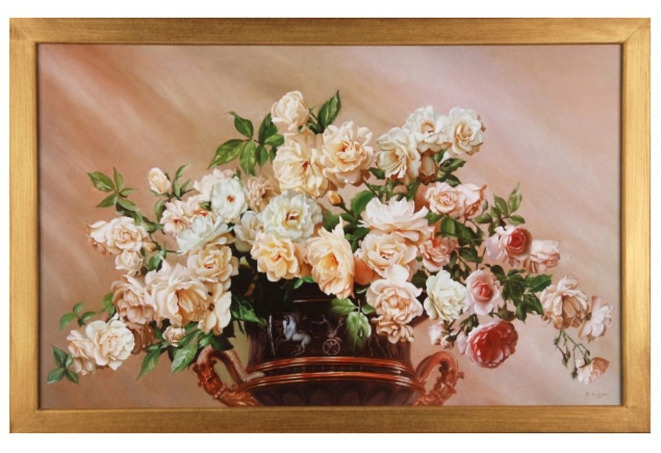 Home affaire Wandbild »White Roses«, 90/60 cm kaufen