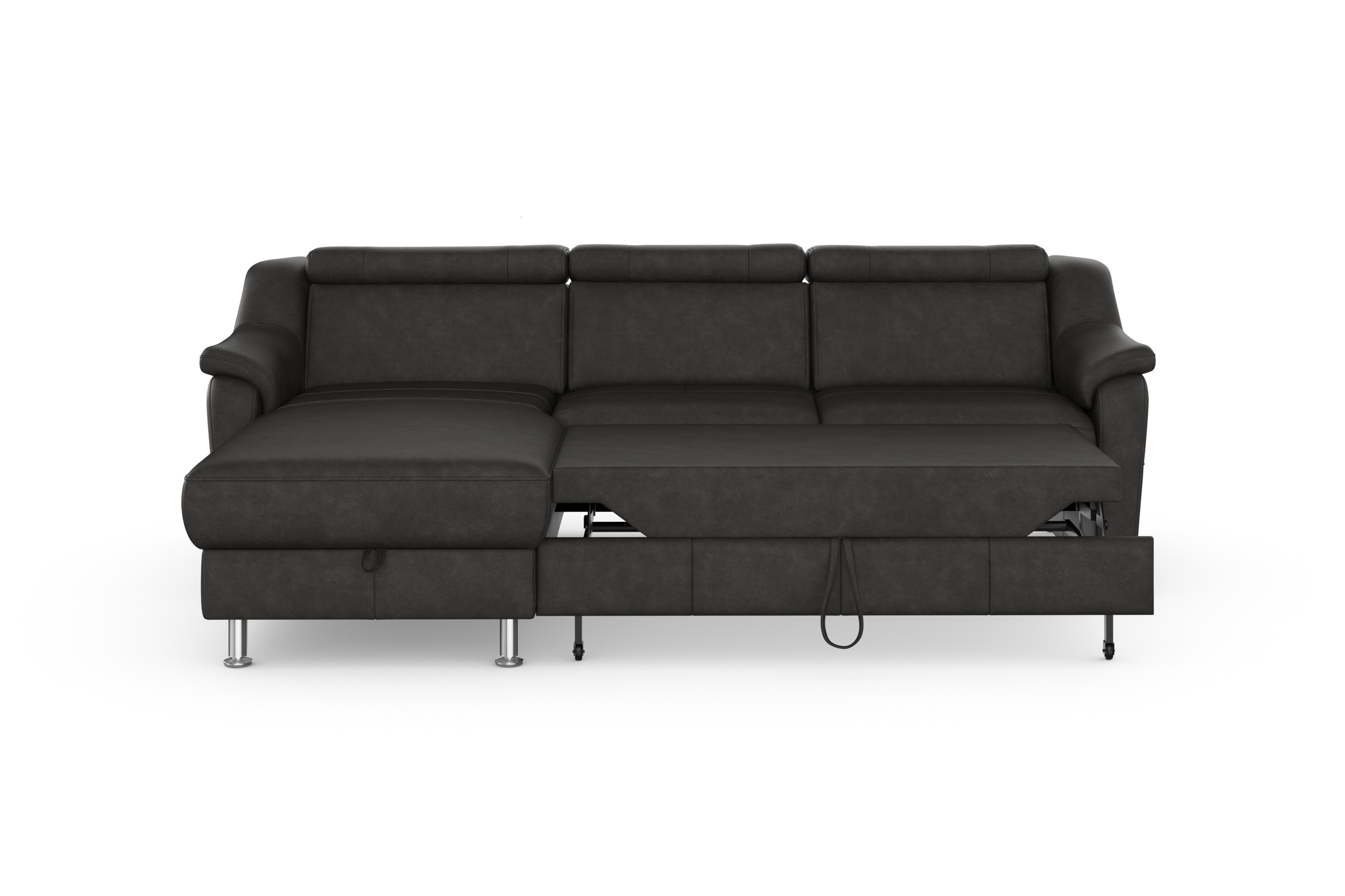 sit&more Ecksofa »Freetown L-Form«, inklusive Kopfteilverstellung und komfortablem Federkern