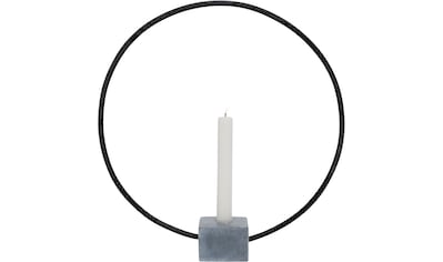 Kerzenhalter »Congo«, rund, mit Sockel in Beton-Optik