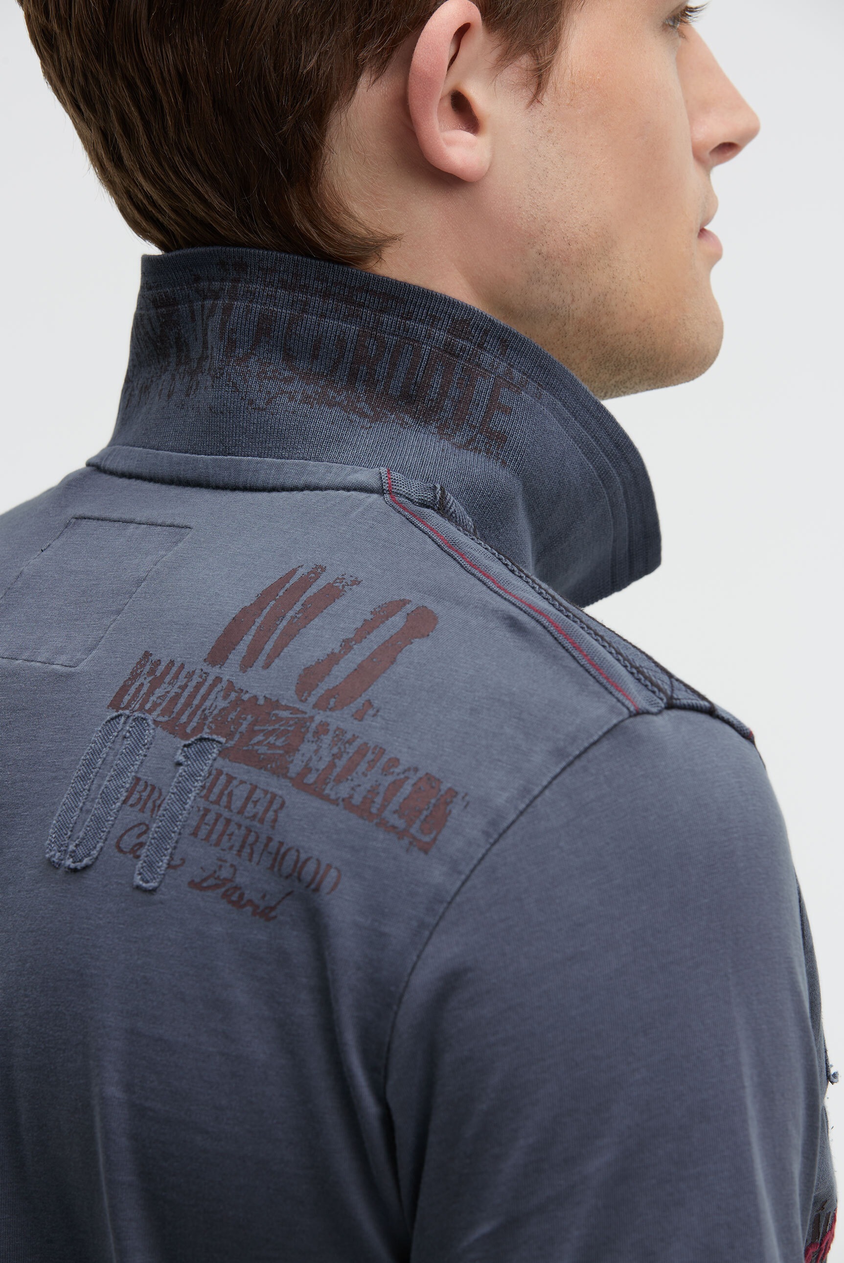 CAMP DAVID Poloshirt, mit Kontrastnähten