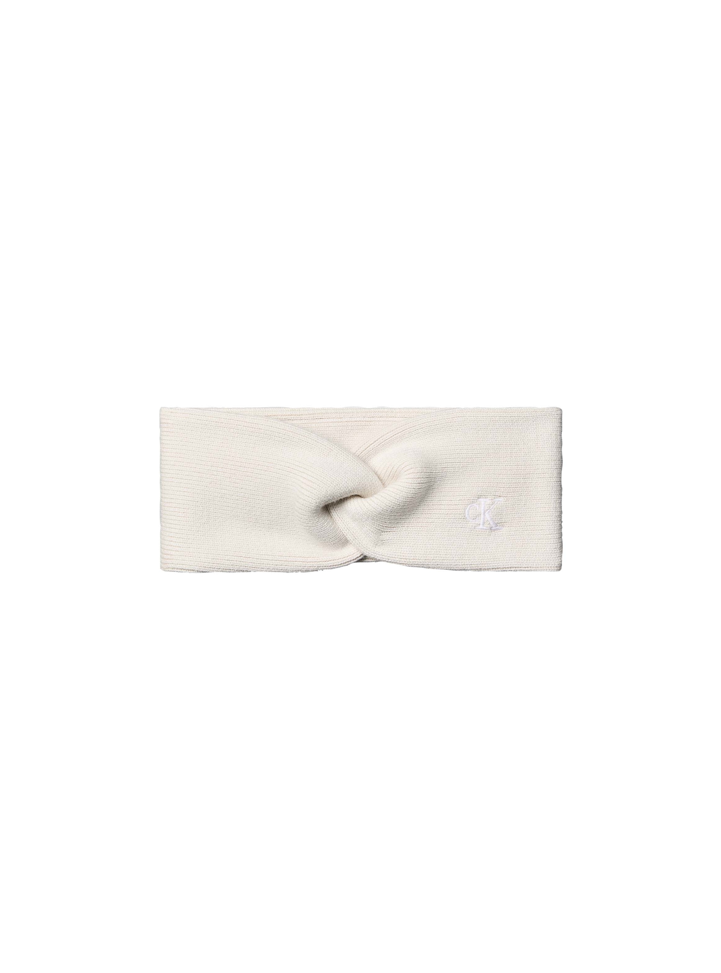Calvin Klein Stirnband "CK FINE RIB TWIST HEADBAND" aus weichem Strick