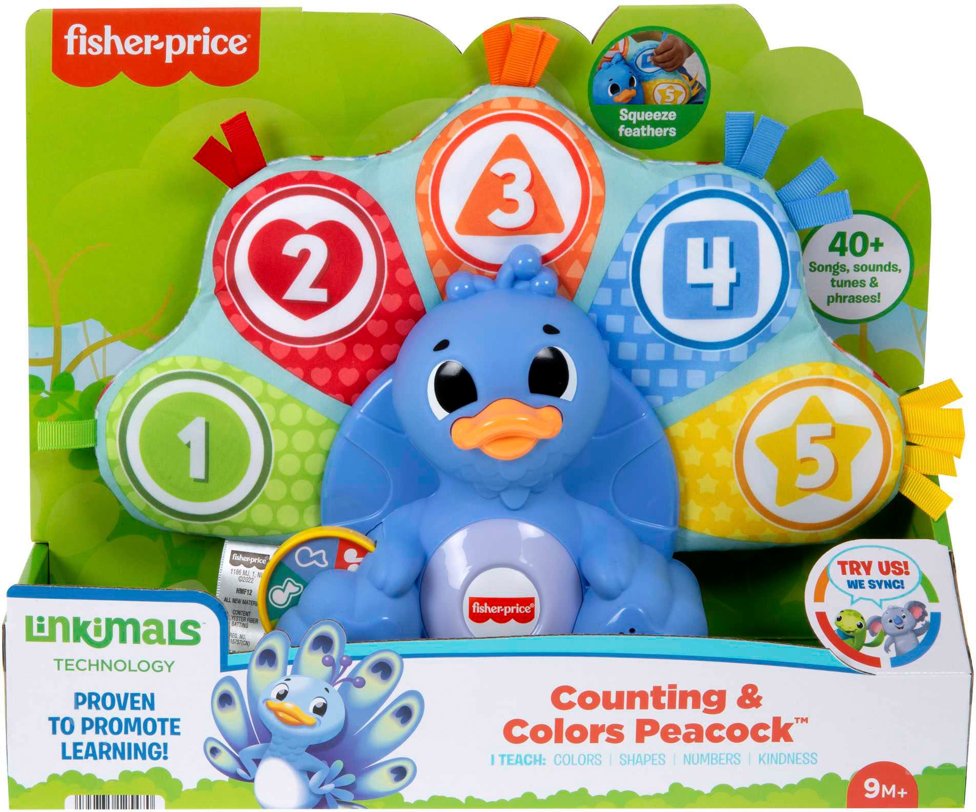 Fisher-Price® Lernspielzeug »BlinkiLinkis Pfau«, mit Licht und Sound