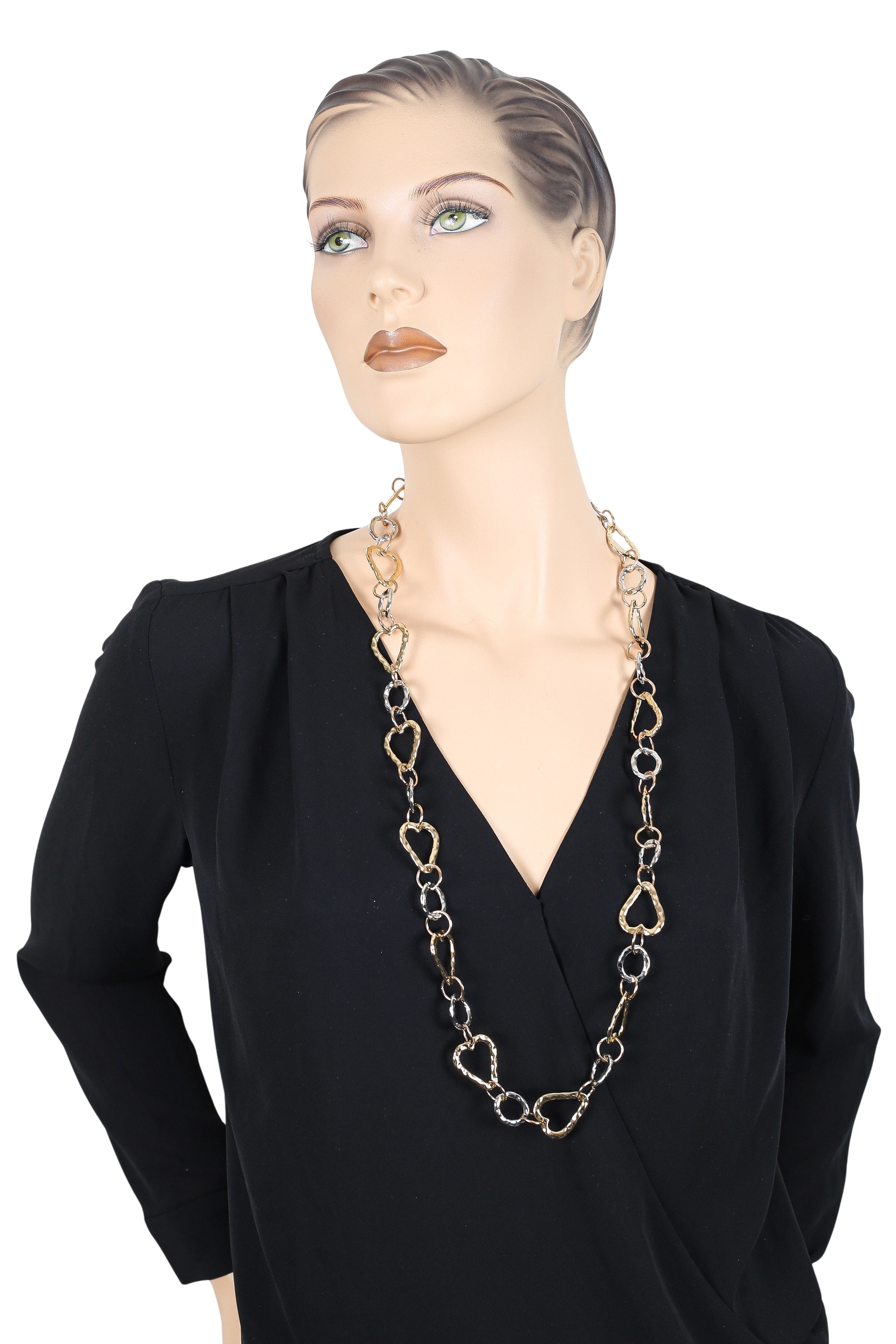 COLLEZIONE ALESSANDRO Lange Kette »Chain of Love«, lange Gliederkette mit Herzen