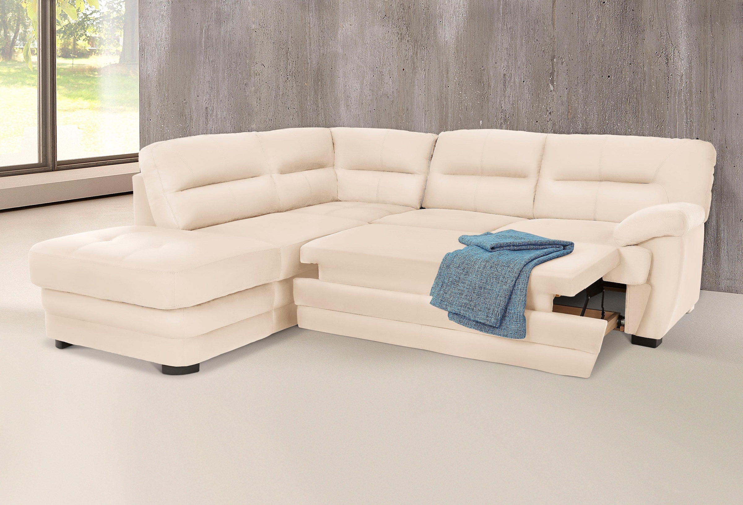 COTTA Ecksofa »Royale L-Form«, wahlweise mit Bettfunktion