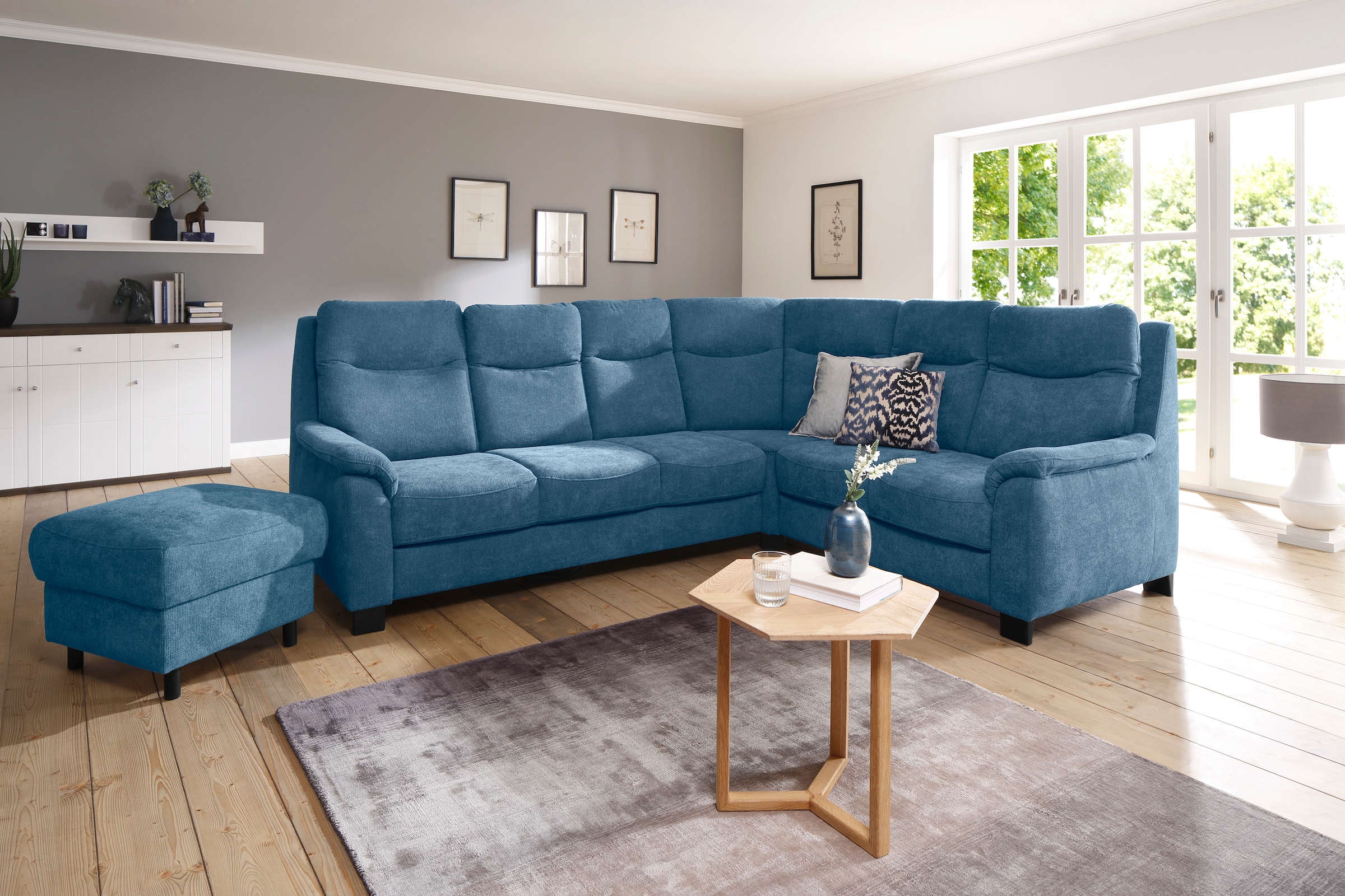 OTTO home Ecksofa "Boccaccio L-Form" mit Federkern, incl. Kopfteilverstellung, wahlweise Schlaffunktion