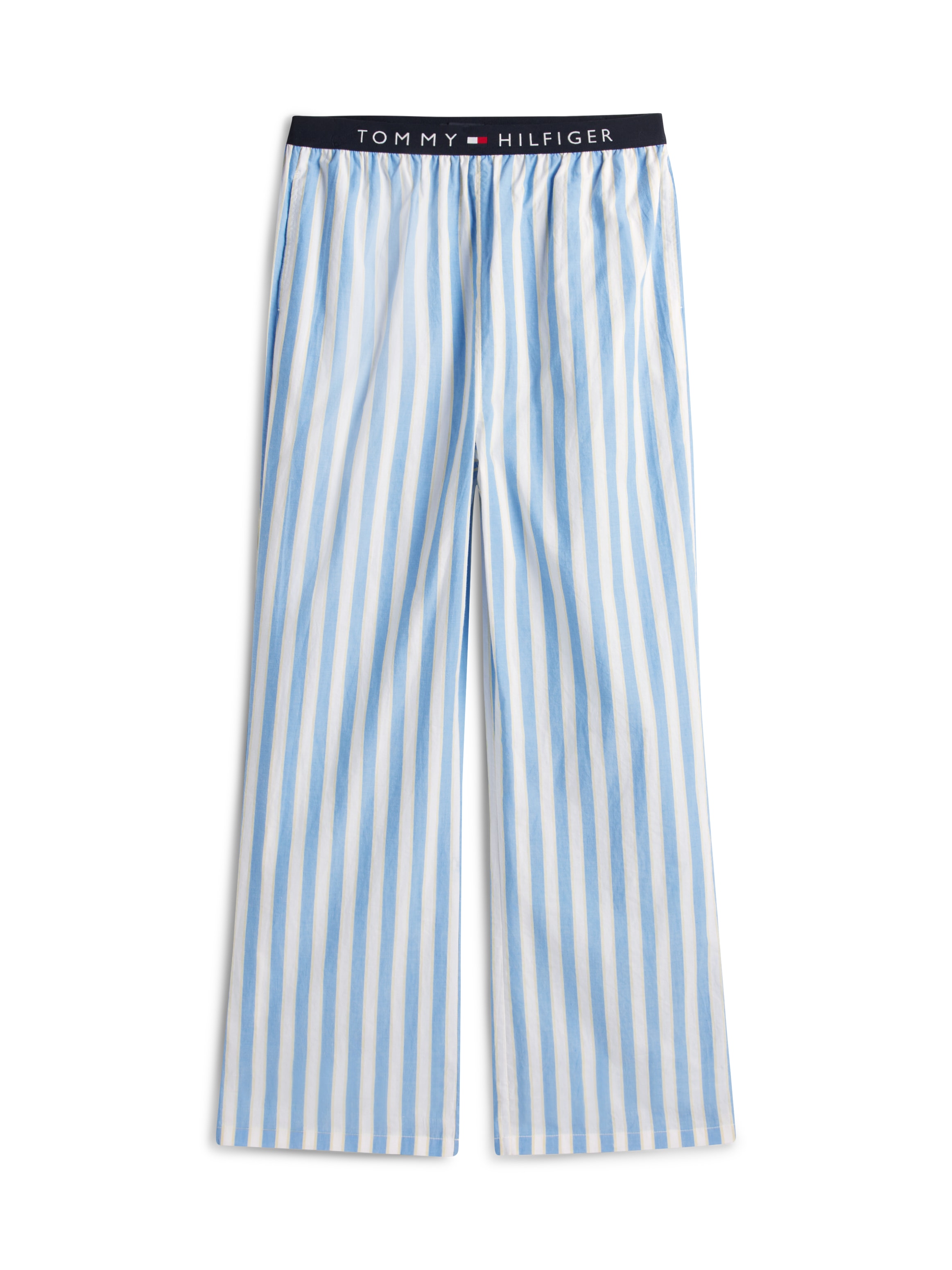 Tommy Hilfiger Underwear Pyjama »LS WOVEN Pyjama SET PRINT« 2 mit Rundhals, Hose kariert, mit elastischem Bund