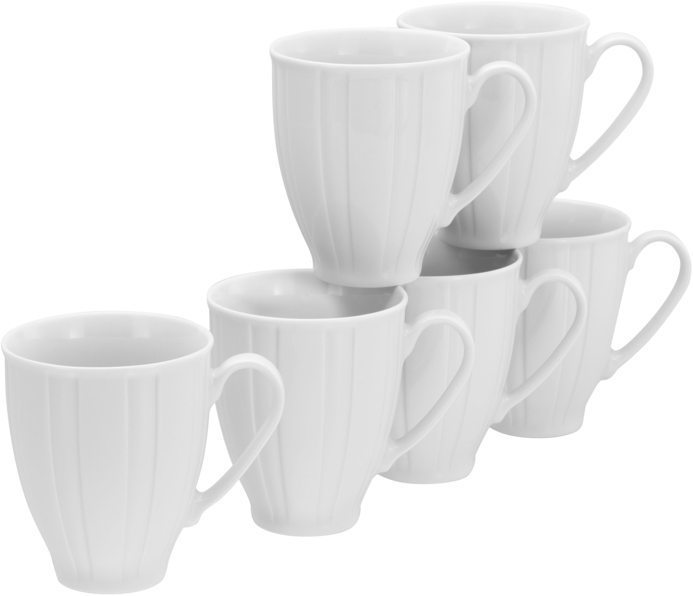 CreaTable Becher "Barcelona", (Set, 6 tlg.), 330 ml, 6-teilig