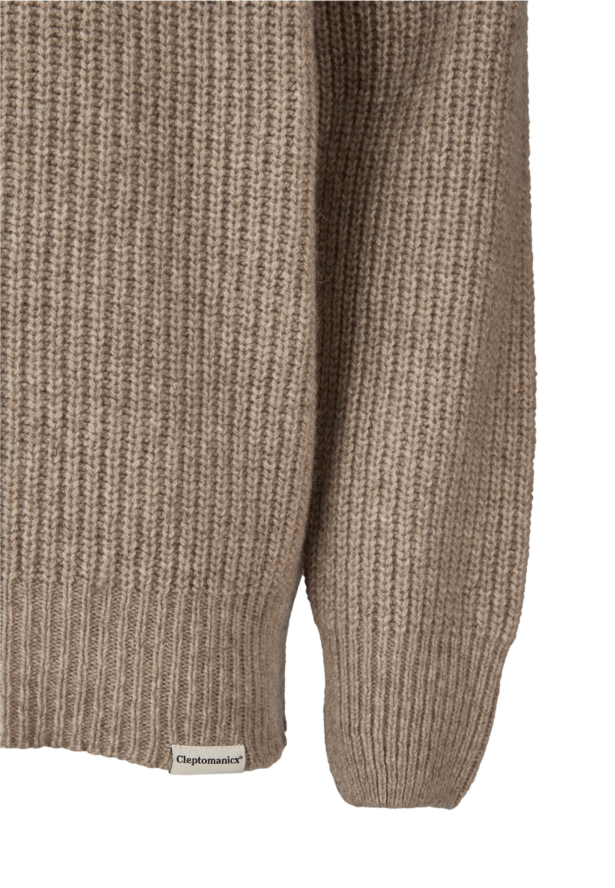 Cleptomanicx Strickpullover »Crewneck Ribber«, mit bequemem Tragekomfort