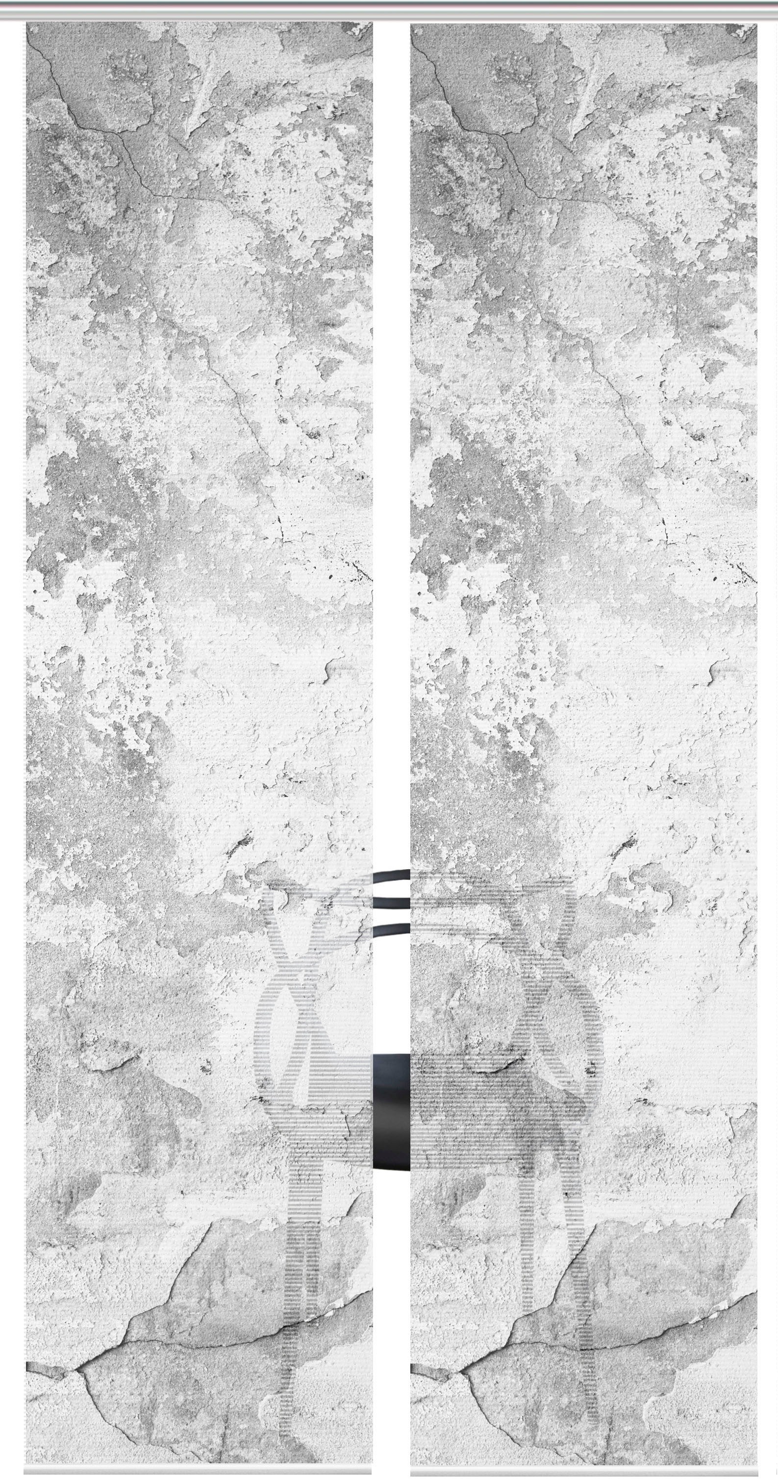 Vision S Schiebegardine "RAGUL 2er SET" Paneelwagen 2 Stk. tlg. Schiebevorh günstig online kaufen