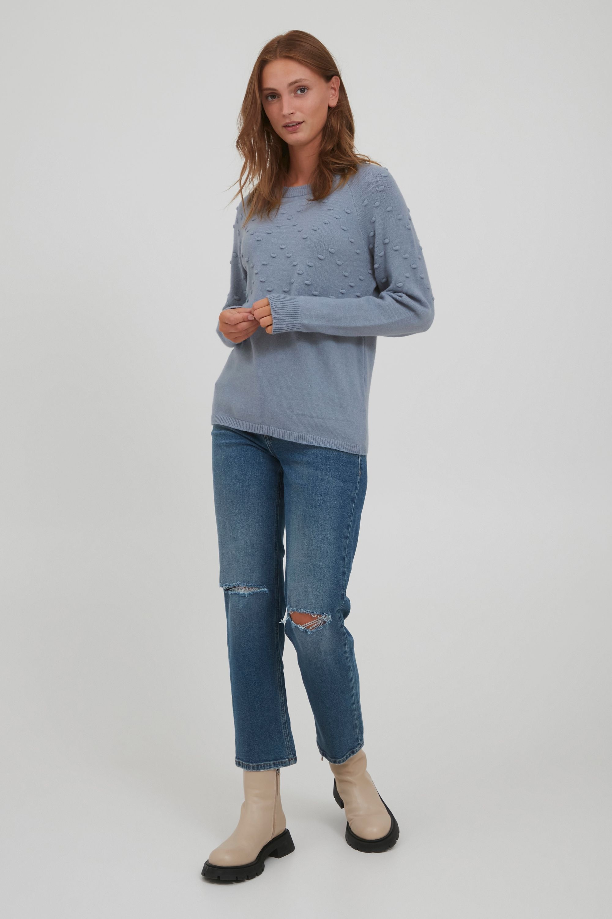b.young Strickfleece-Pullover »Strickpullover BYNonina«