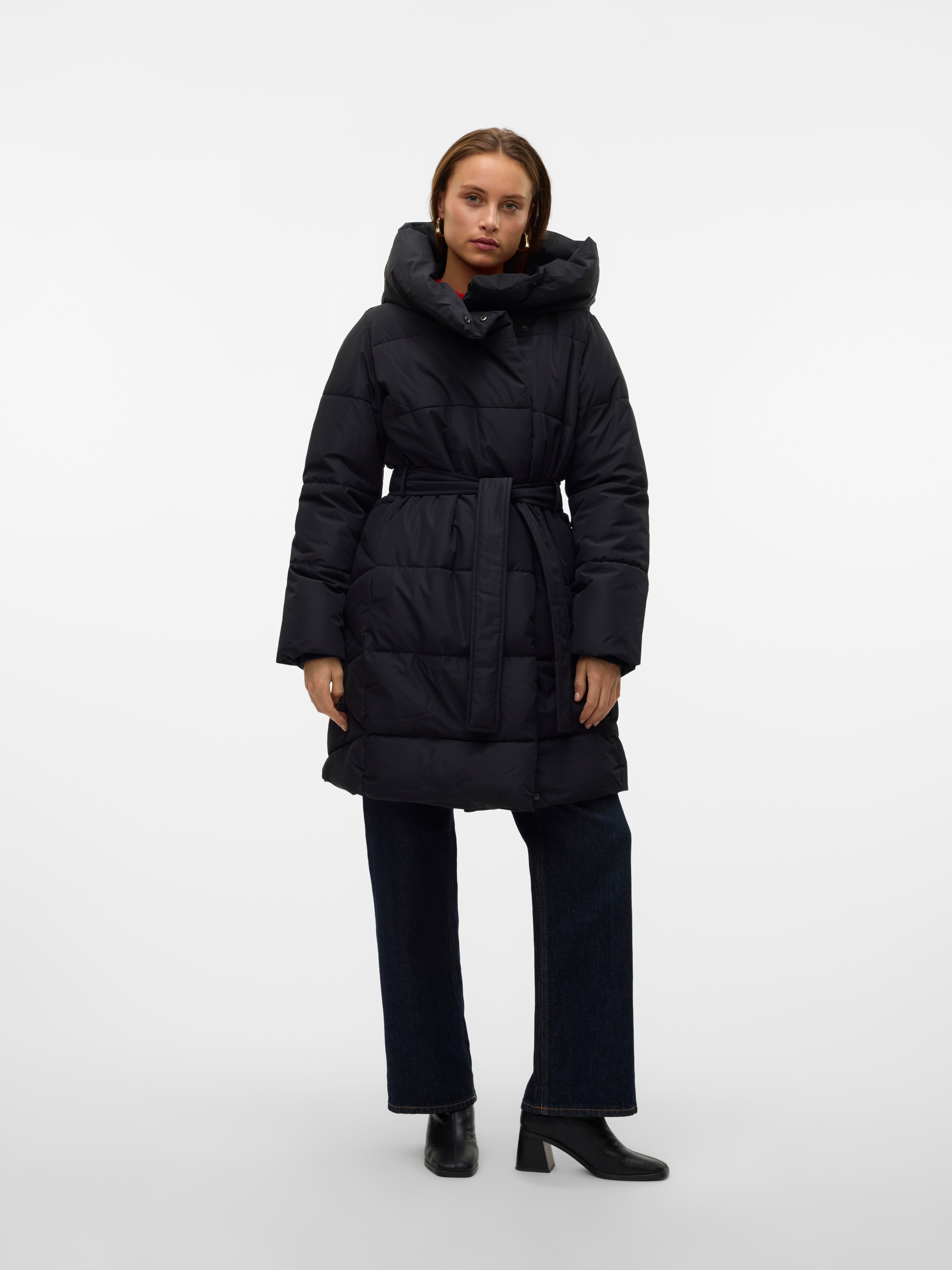 Thumbnail - Vero Moda Steppmantel "VMLEONIEKATE COAT GA NOOS" mit abnehmbarem Bindegürtel